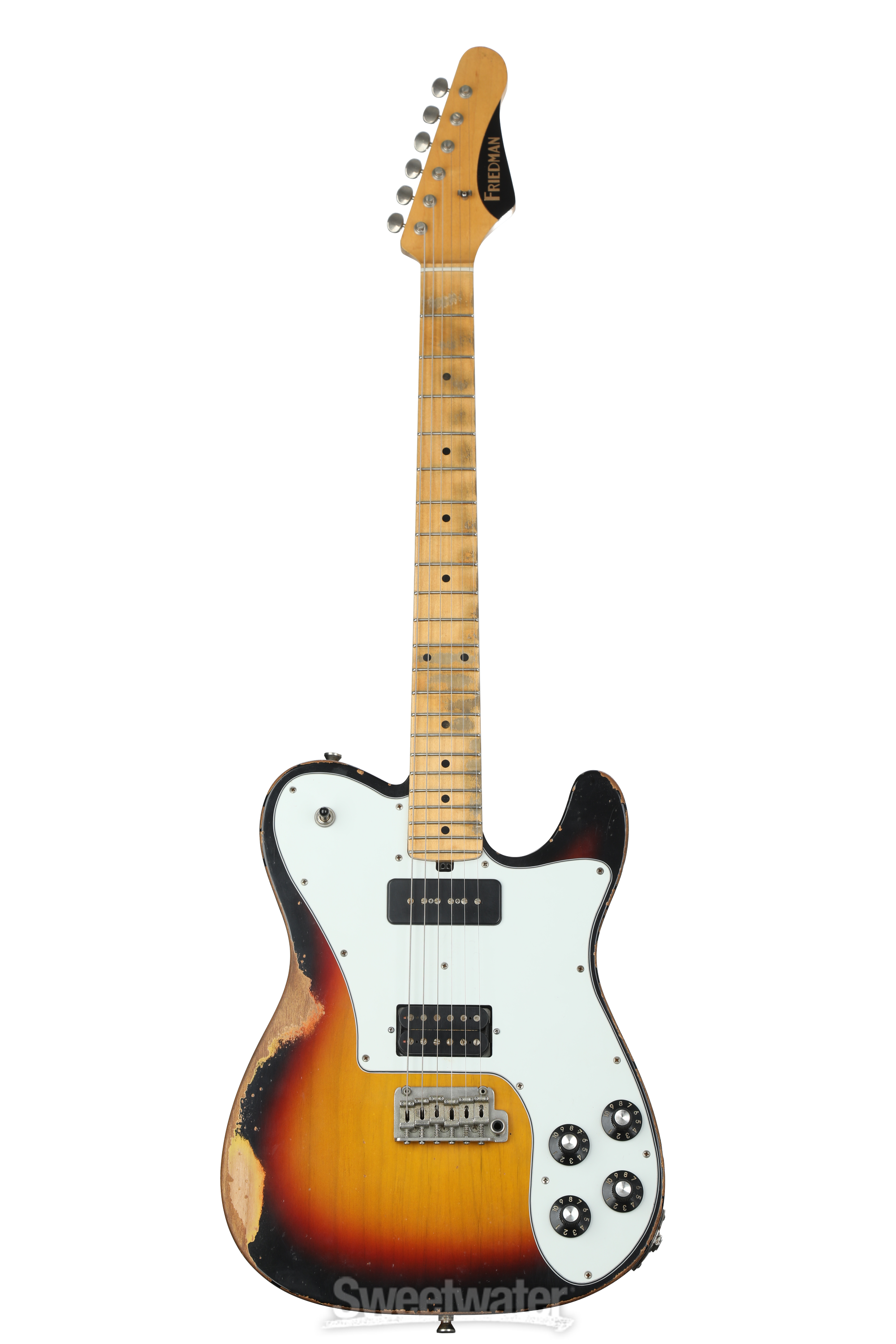 Friedman Vintage T Aged Electric Guitar - 3-tone Sunburst with
