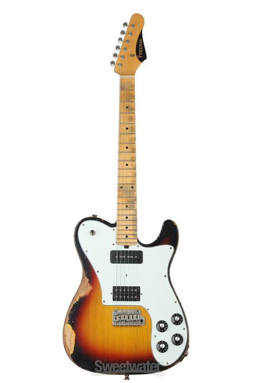 邦楽 FOURGETMEANOTS Friedman Vintage T Aged Electric Guitar - 3-tone Sunburst with
