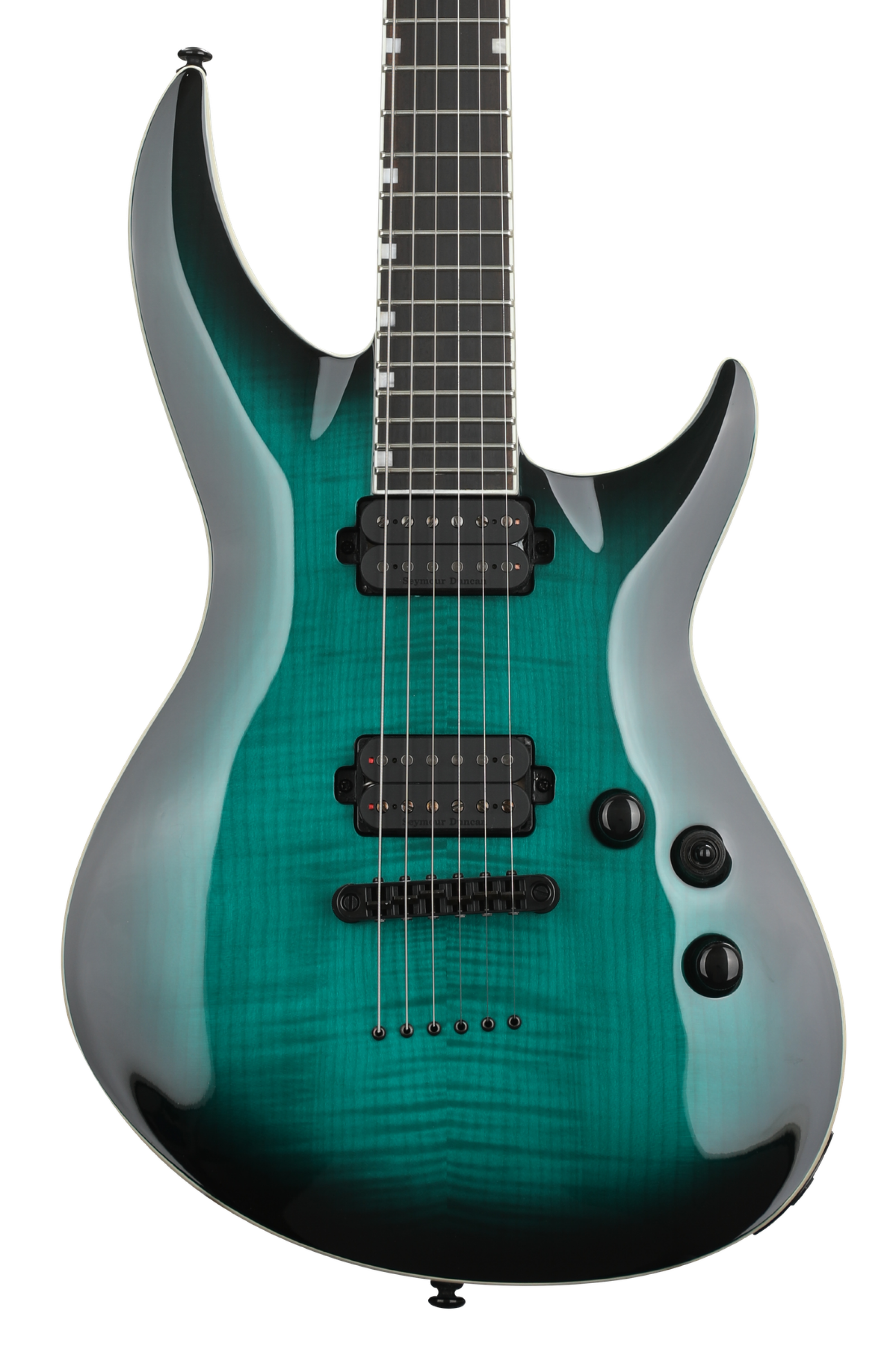 ESP LTD H3-1000 FM Electric Guitar - Black Turquoise Burst