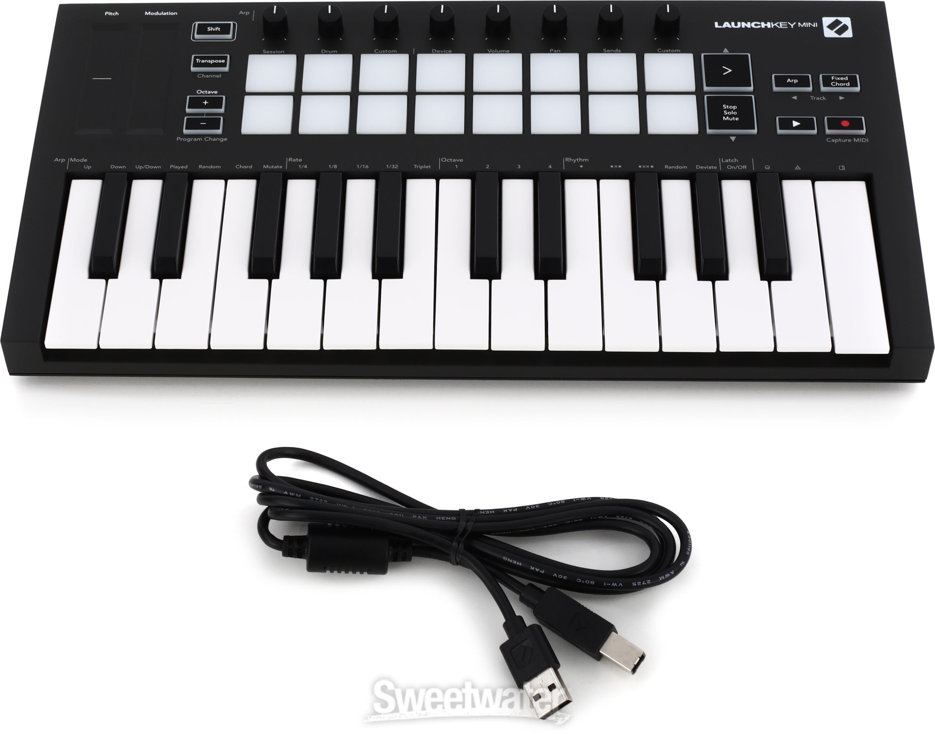 Novation Launchkey Mini MK3 25-key Keyboard Controller | Sweetwater