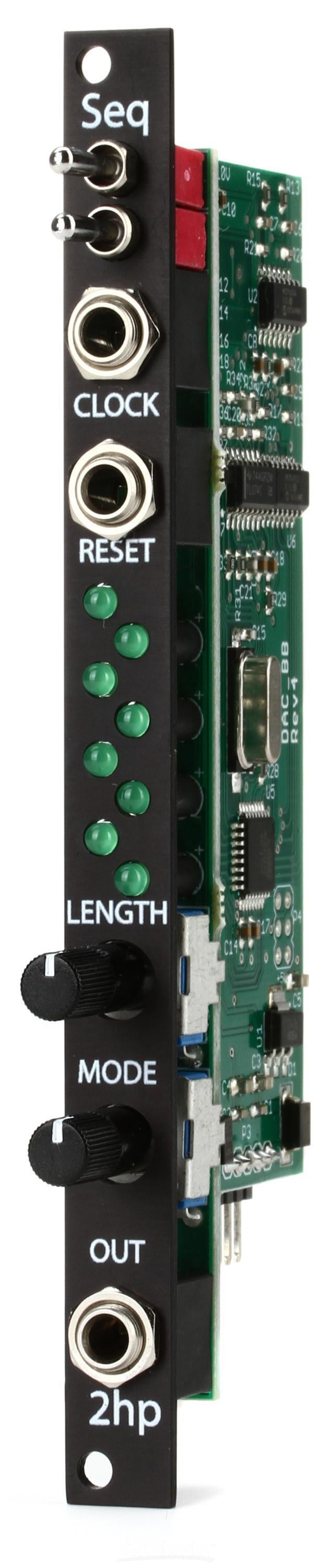 2HP Seq Eurorack Sequencer Module - Black | Sweetwater