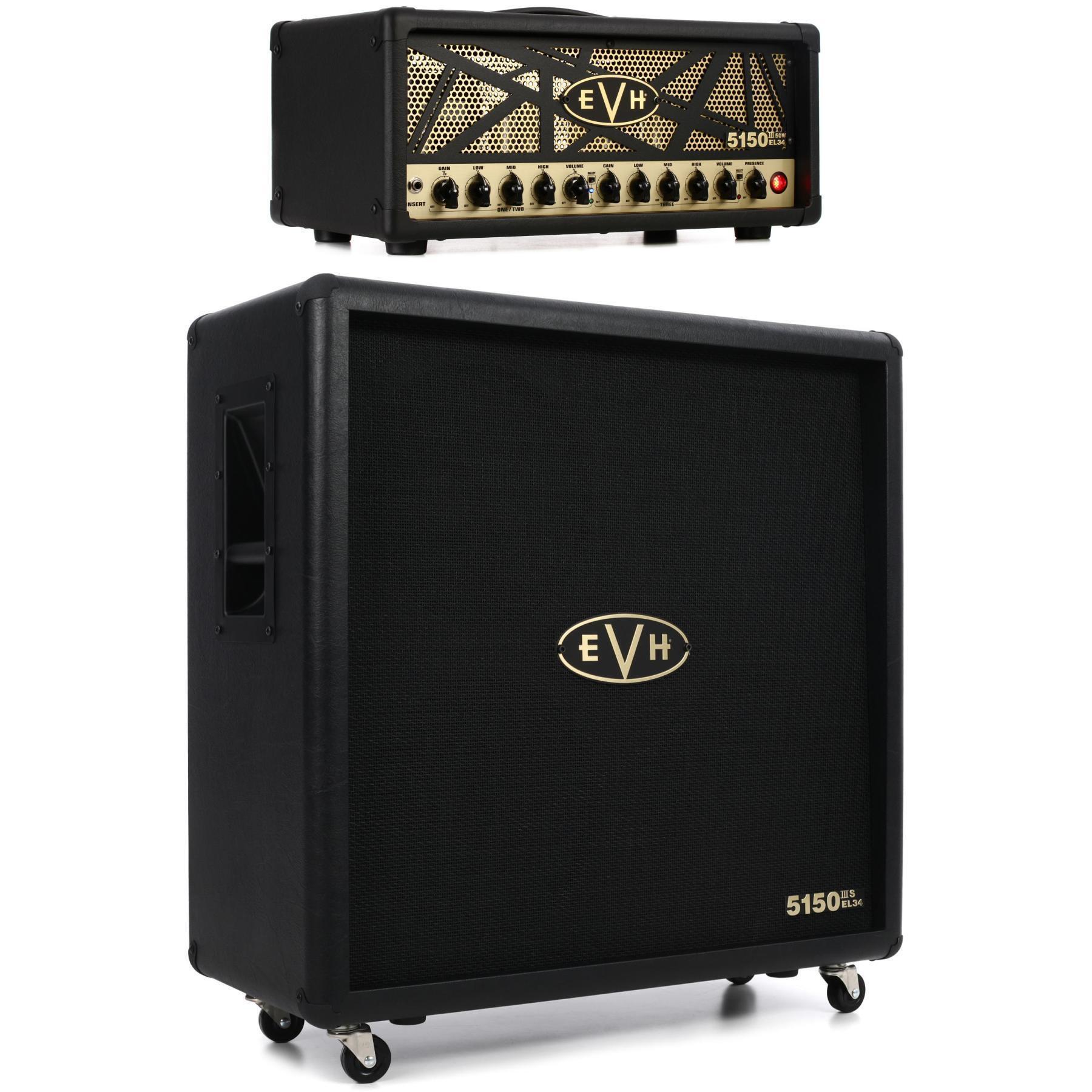 EVH 5150III 50-watt EL34 Tube Head and EL34 4x12" Extension Cabinet