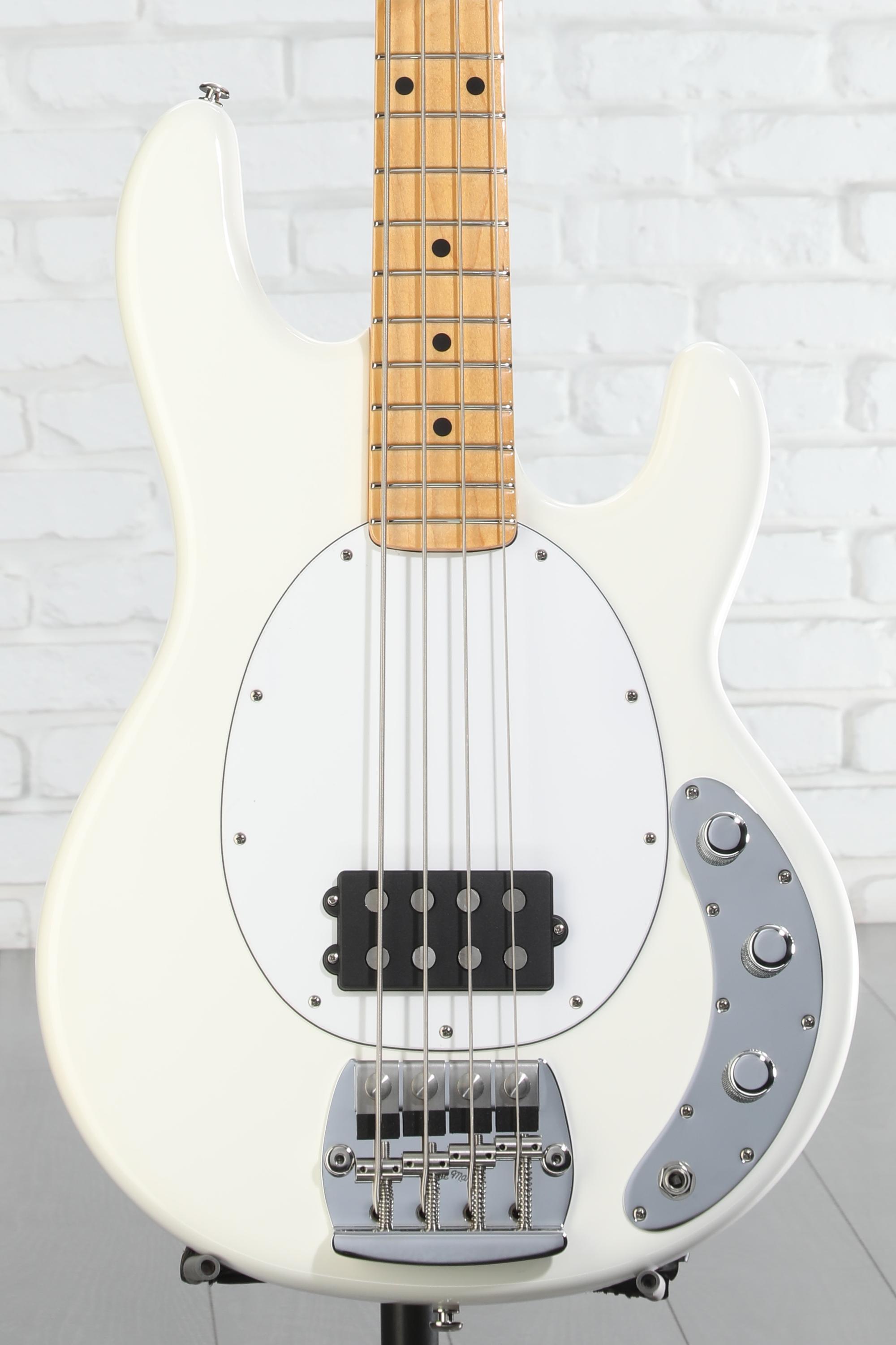 Ernie Ball Music Man Retro '70s StingRay Bass Guitar - White