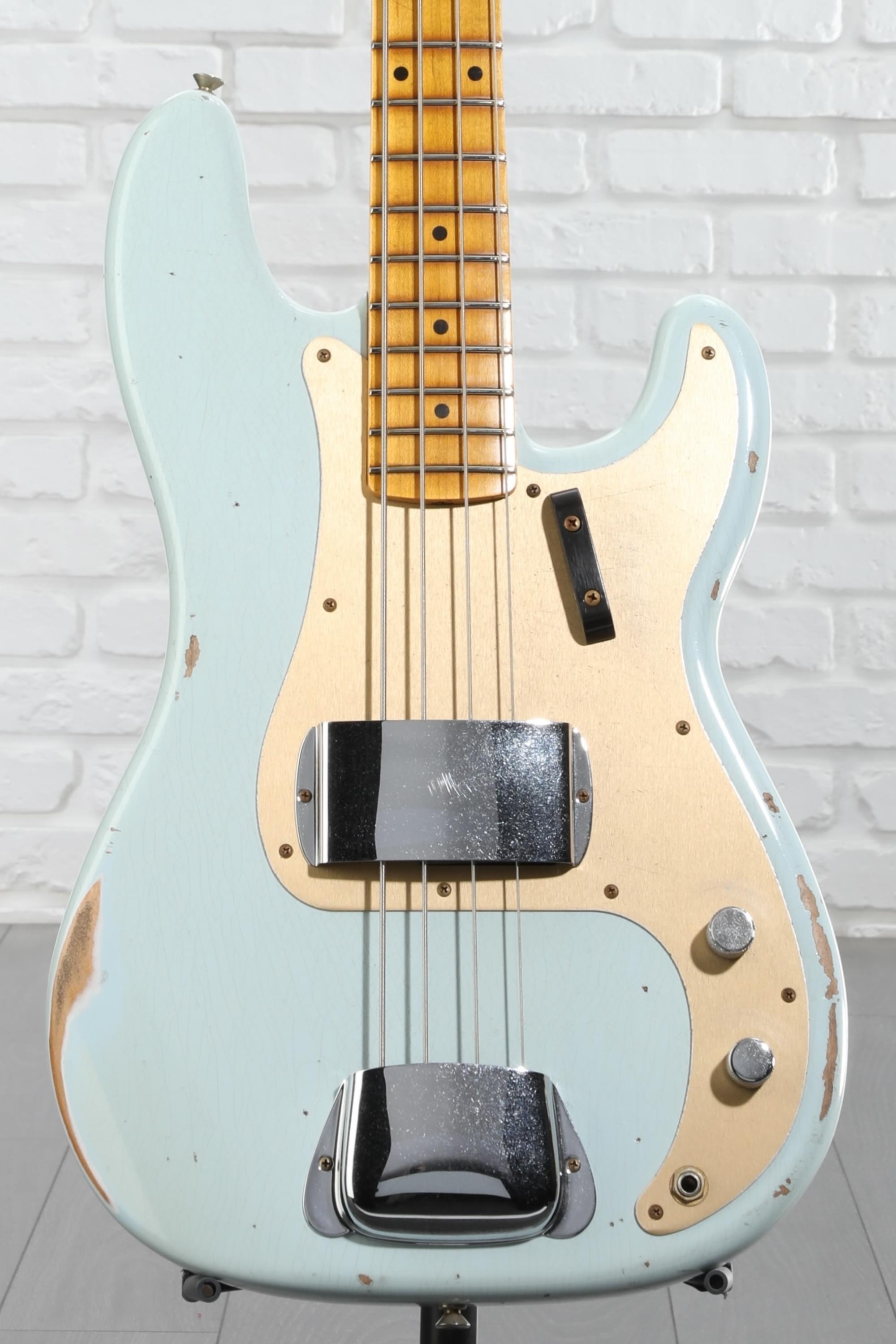 Fender Custom Shop 1958 Precision Bass Relic - Aged Sonic Blue
