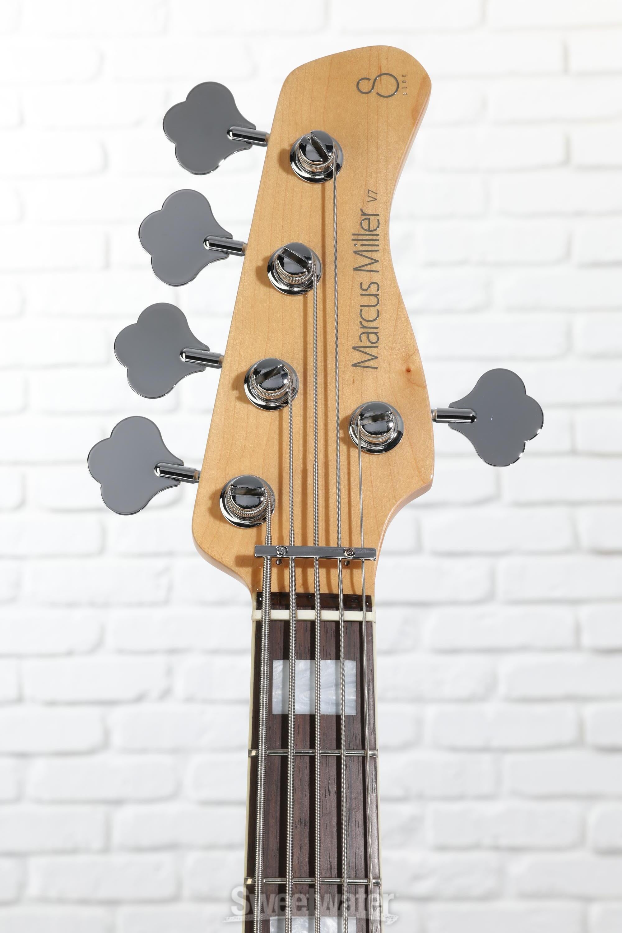 Sire V7 5弦 1st Gen（アルダー、アンティークホワイト） Sire Marcus Miller V7 Alder 5-string Bass Guitar - Antique White