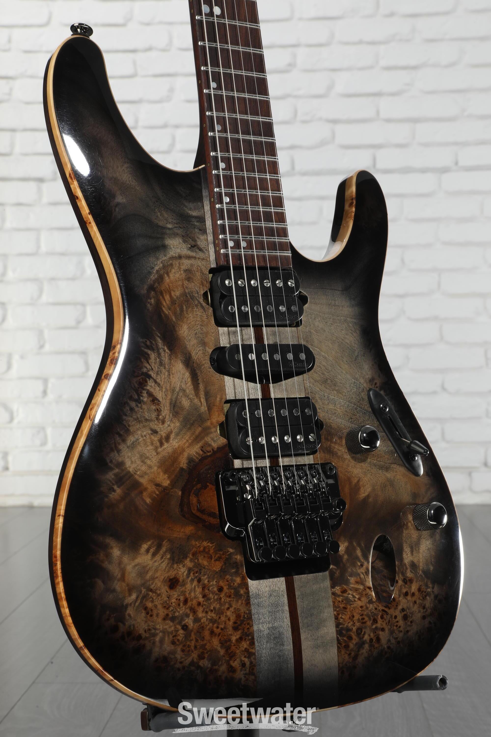 Ibanez Premium S1070PBZ Electric Guitar - Charcoal Black