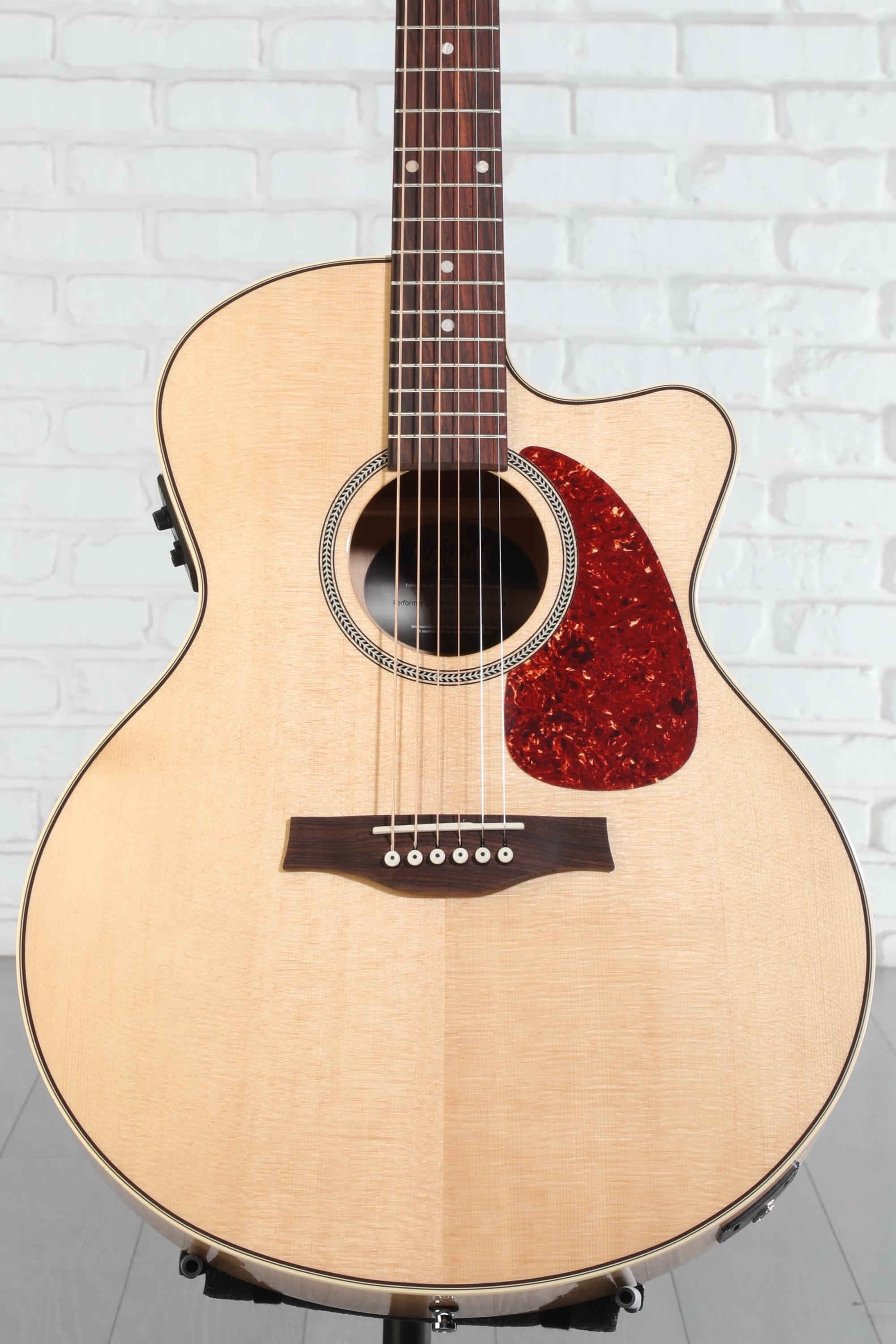 Seagull Guitars Performer Cutaway Mini-Jumbo Flame Maple Acoustic