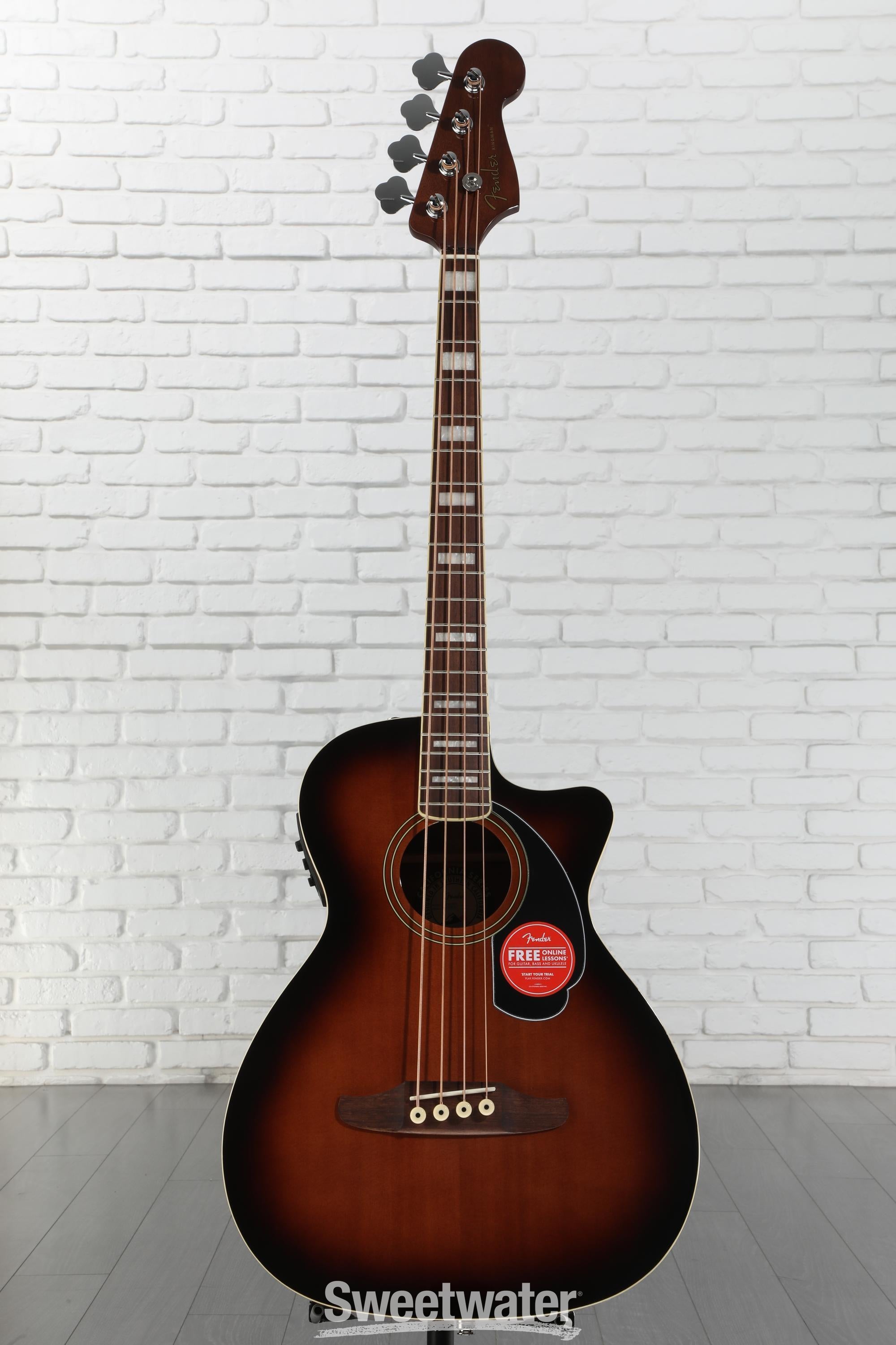Fender Kingman Acoustic-electric Bass - Shaded Edge Burst