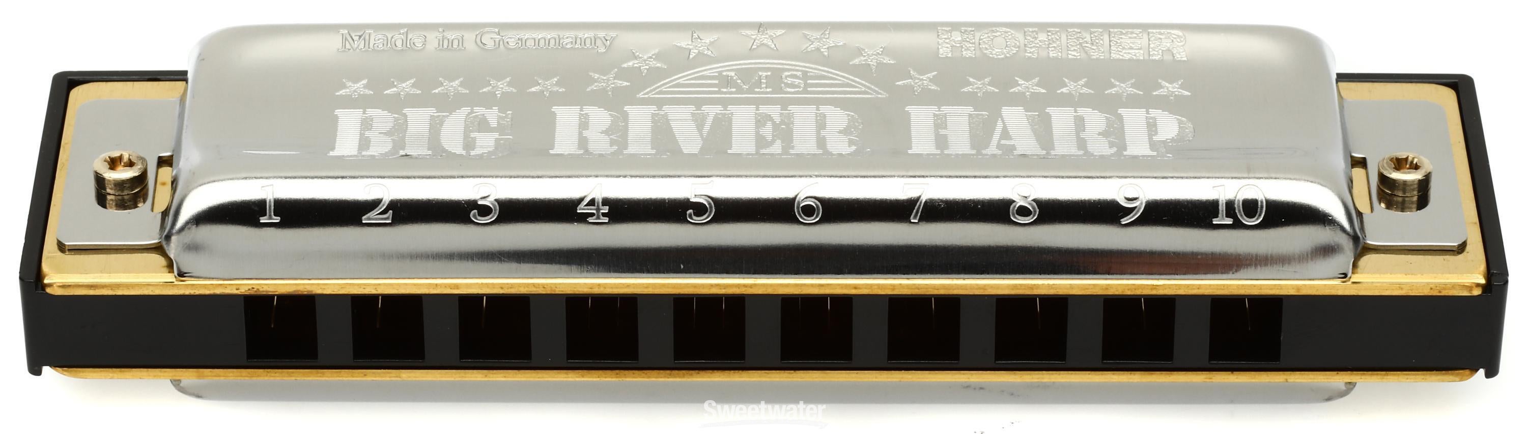 Hohner Big River Harp Harmonica - Key of F | Sweetwater