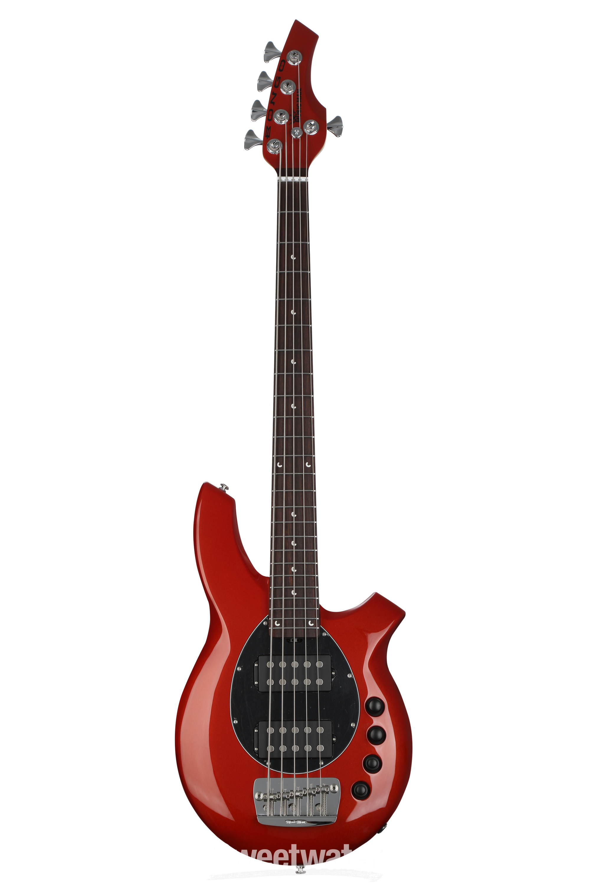 Ernie Ball Music Man Bongo 5HH Electric Bass Guitar - Blood