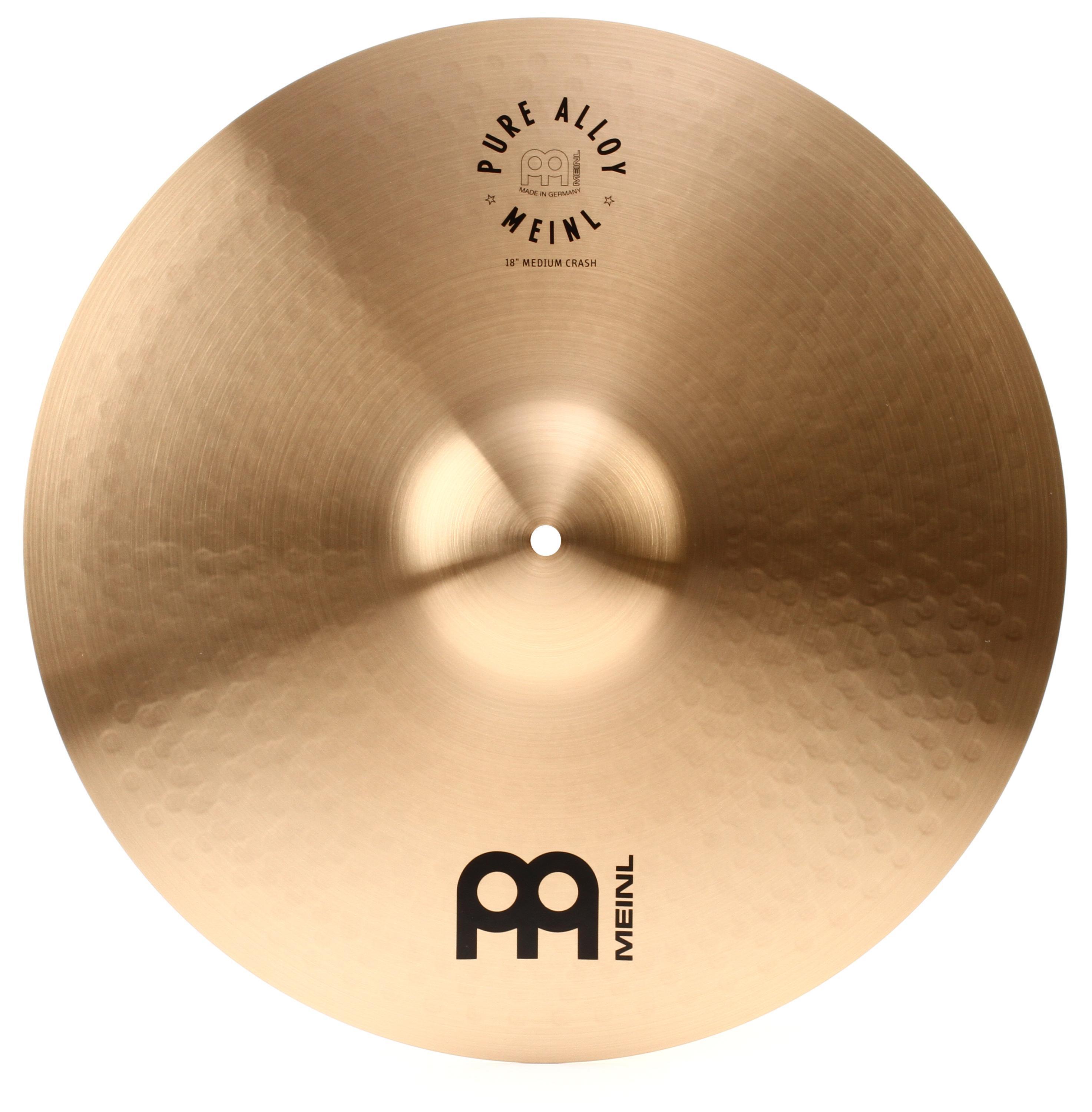 Meinl Cymbals 18 inch Pure Alloy Medium Crash Cymbal | Sweetwater