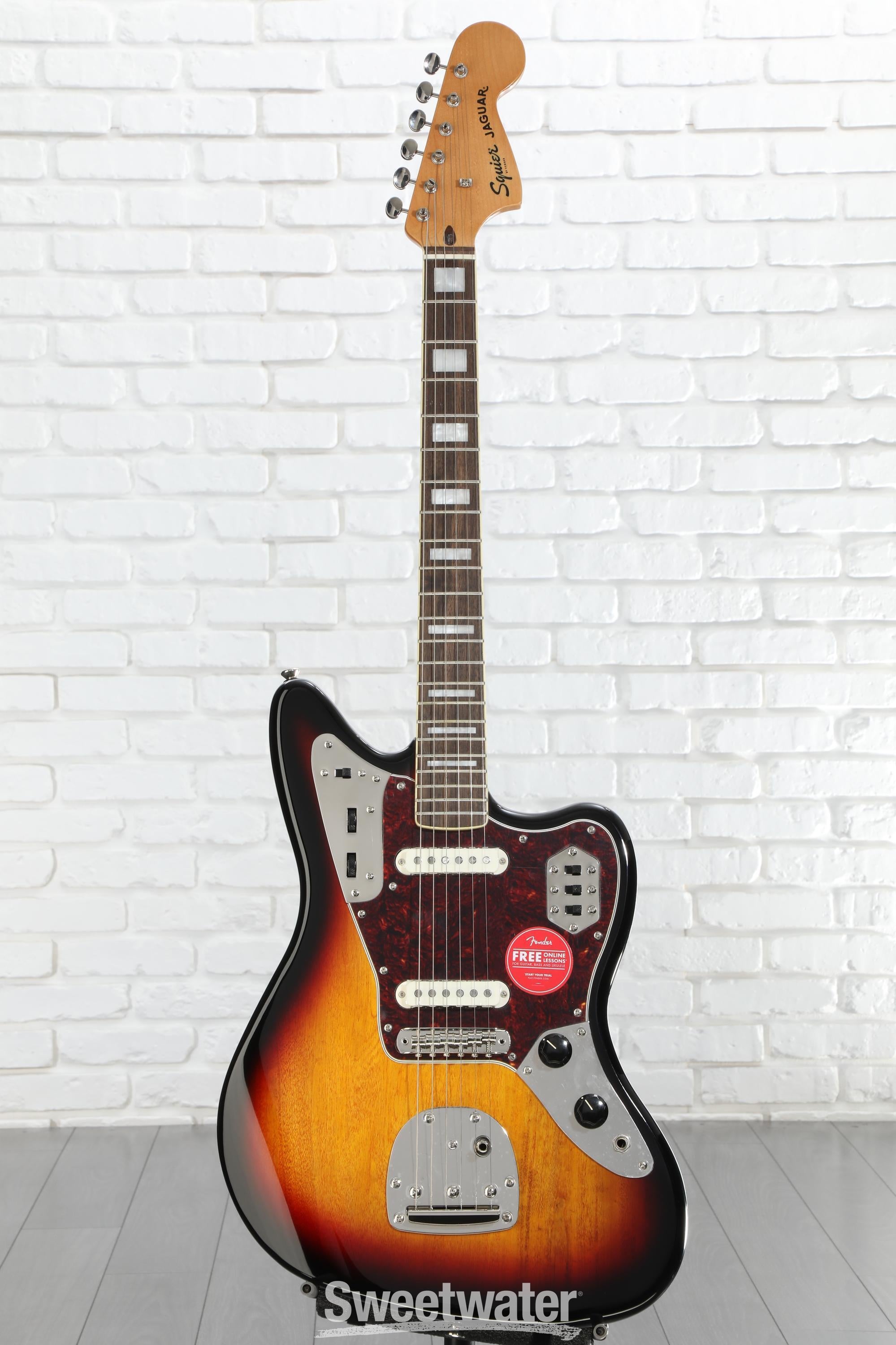 Squier Classic Vibe '70s Jaguar - 3-Tone Sunburst Reviews | Sweetwater
