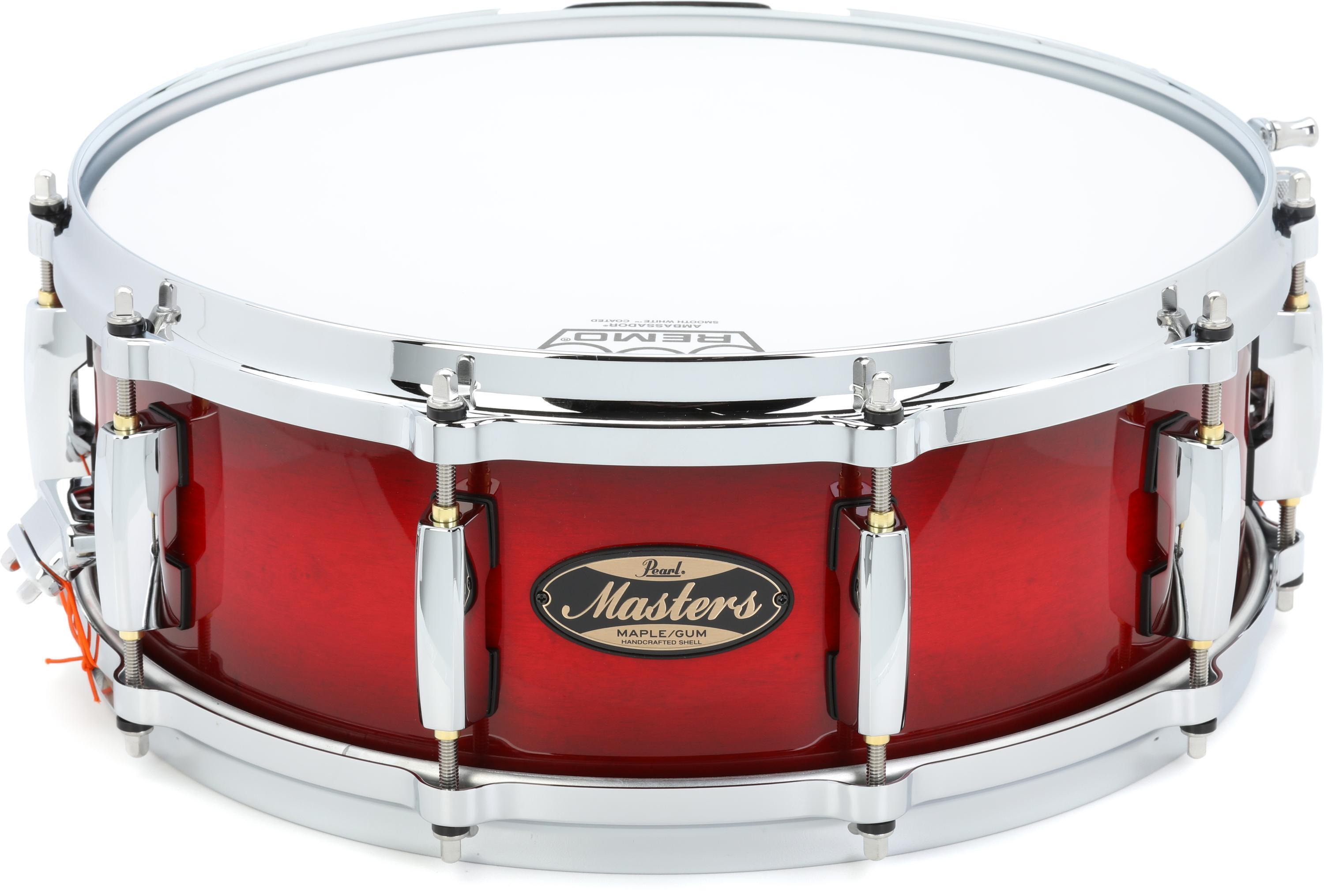Pearl Masters Maple Gum Snare Drum - 5 x 14-inch - Deep Redburst