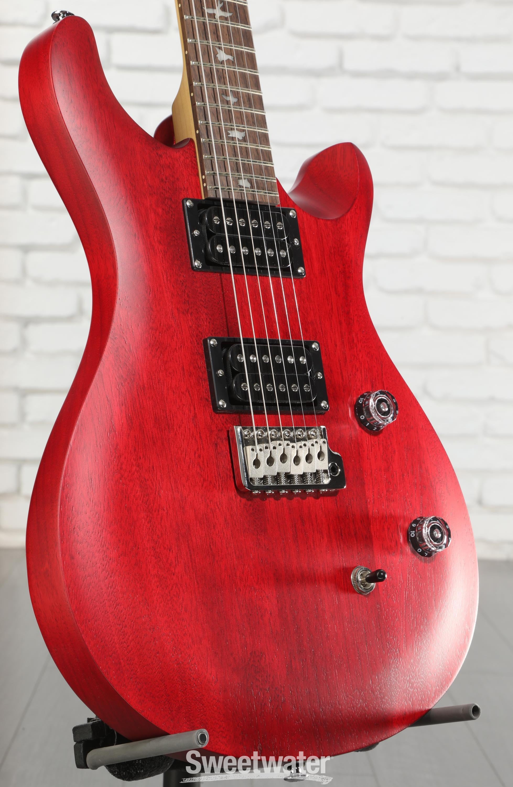 PRS SE CE 24 Standard Satin Electric Guitar - Vintage Cherry Satin