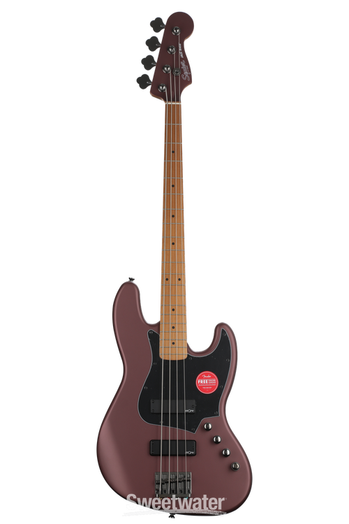 Squier Contemporary Active Jazz Bass HH - Burgundy Satin