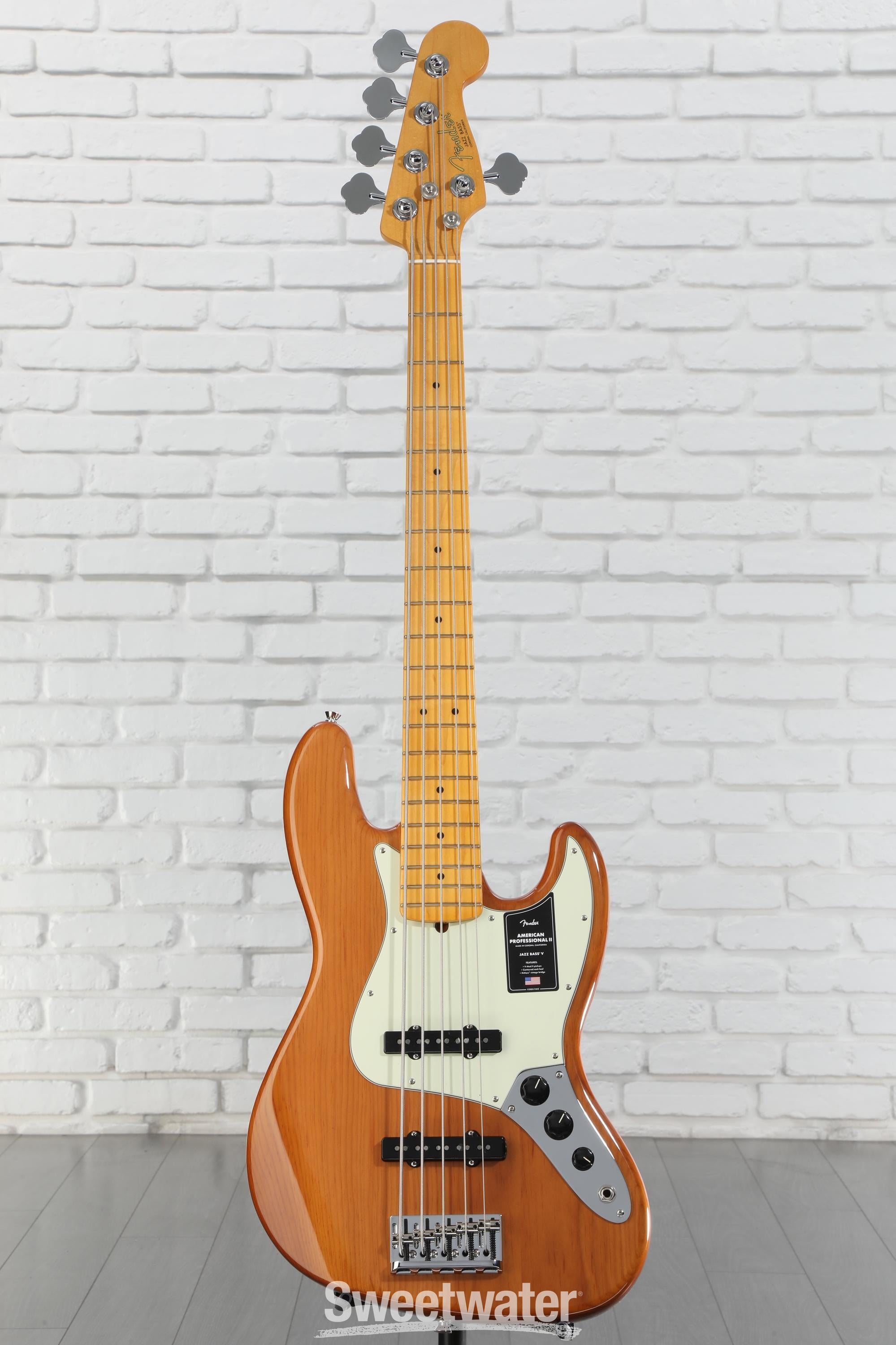 Fender American Professional II Jazz Bass V - Roasted Pine, Maple