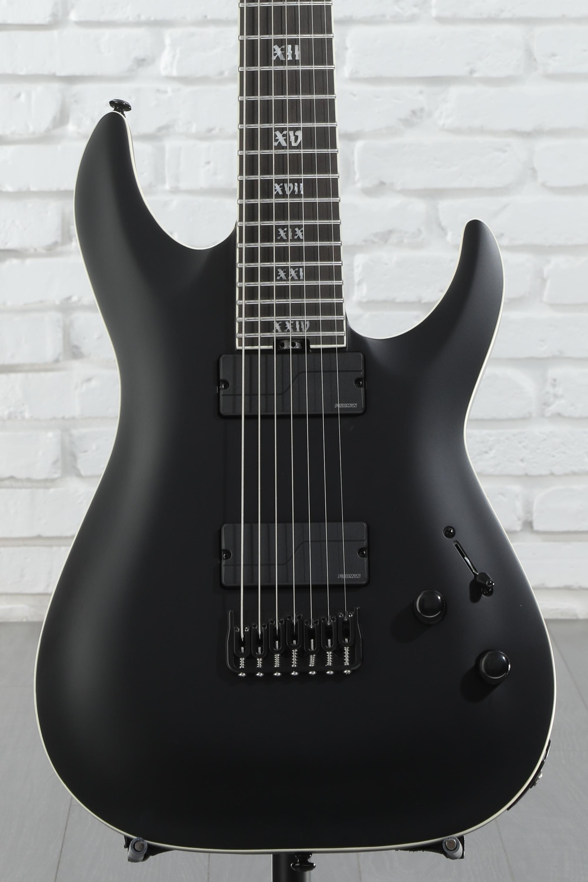 Schecter C-7 SLS Evil Twin Electric Guitar - Satin Black