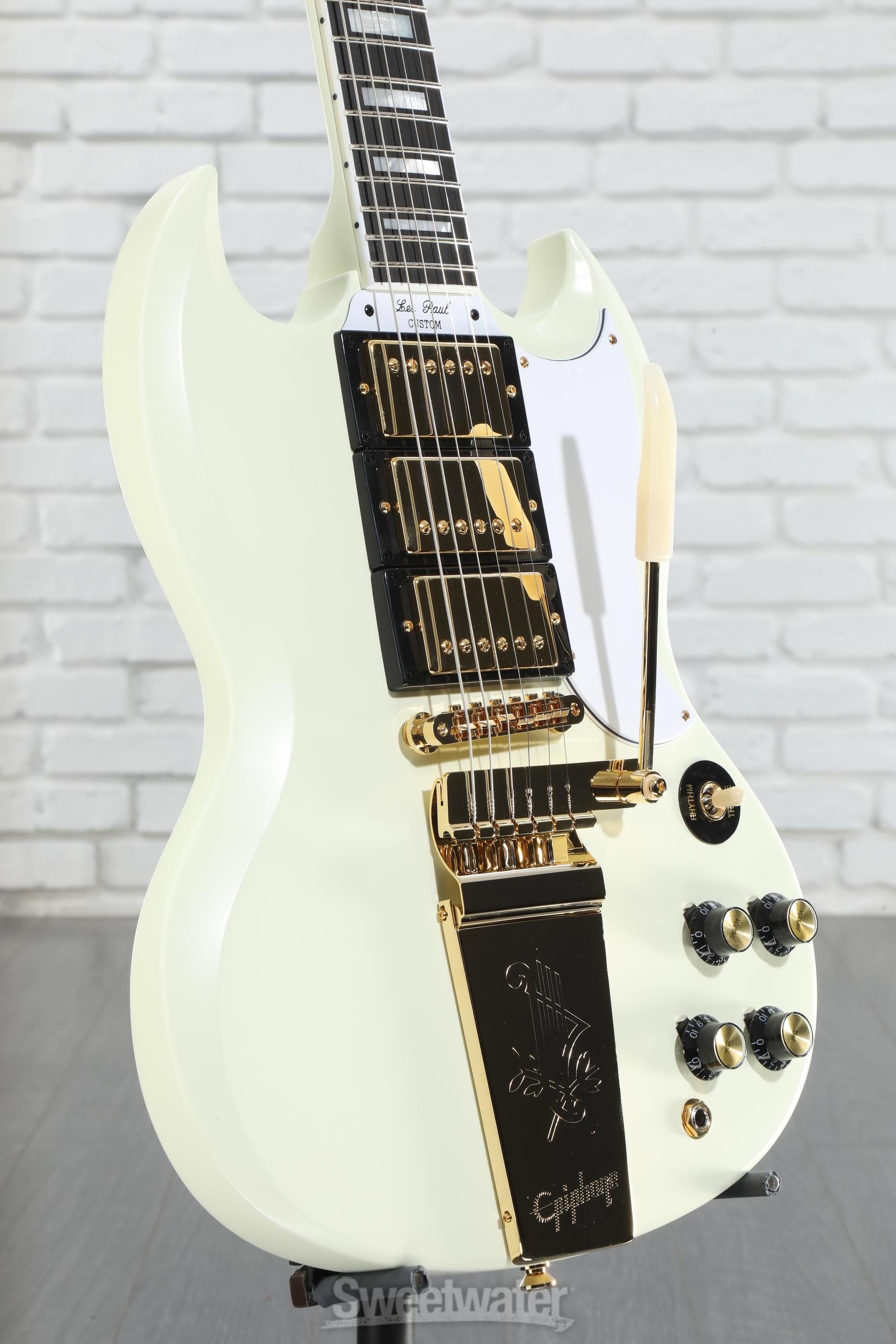 EPIPHONE(エピフォン)3PU SG custom Amazon.com: Epiphone SG Custom Electric Guitar Ebony Gold