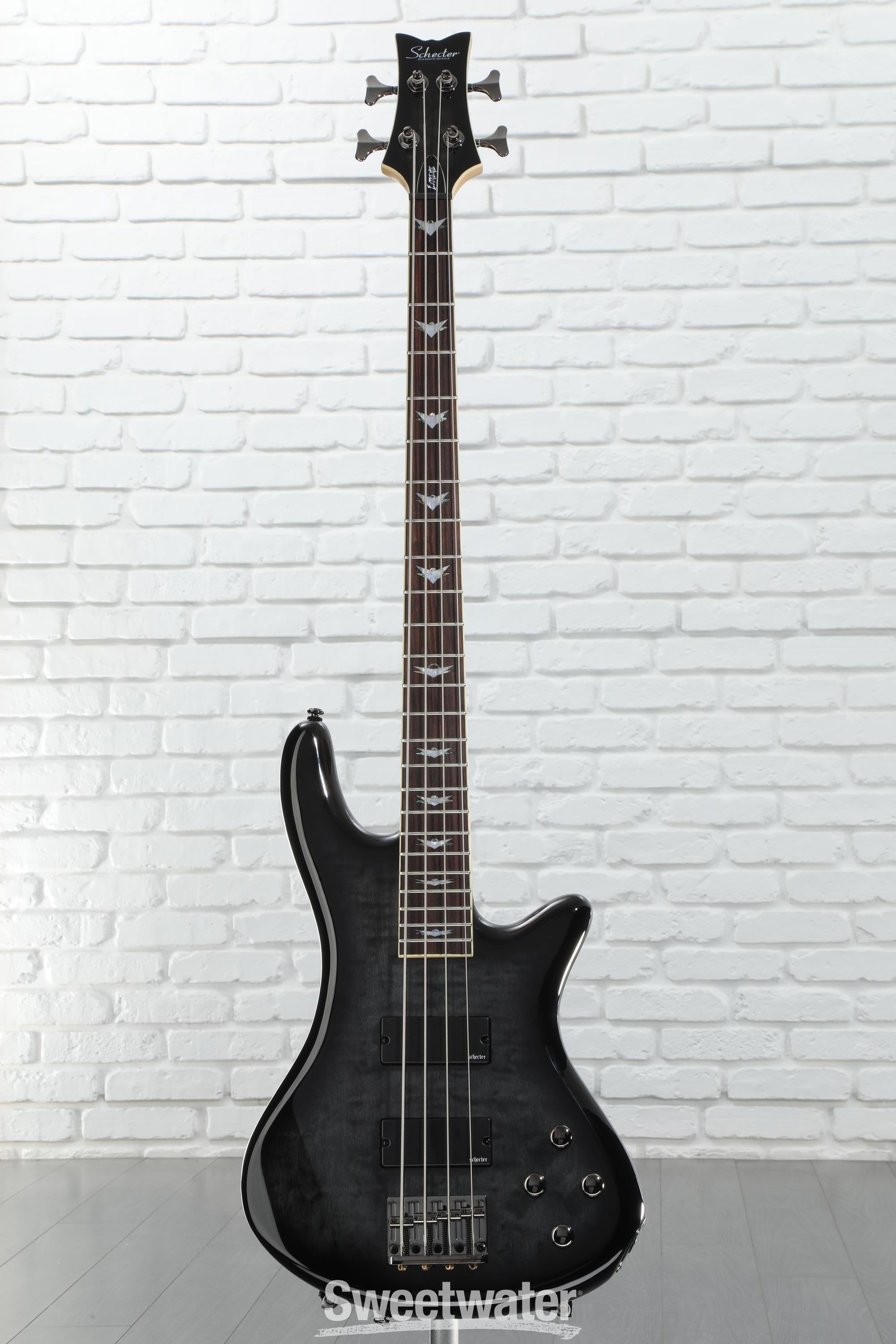 Schecter Stiletto Extreme 4 Bass Guitar - See-Thru Black