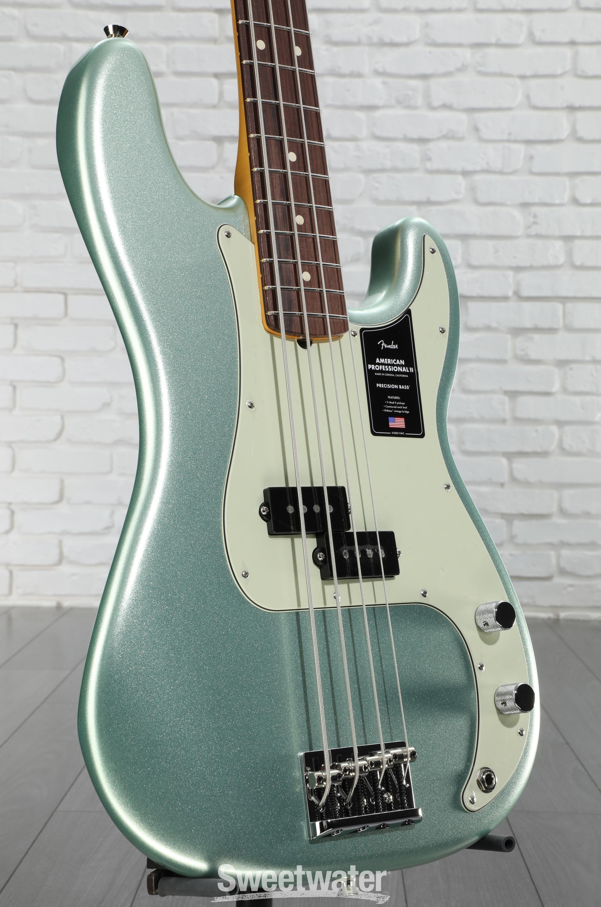 ベース American Professional II Precision Bass Fender American Professional II Precision Bass - Mystic Surf