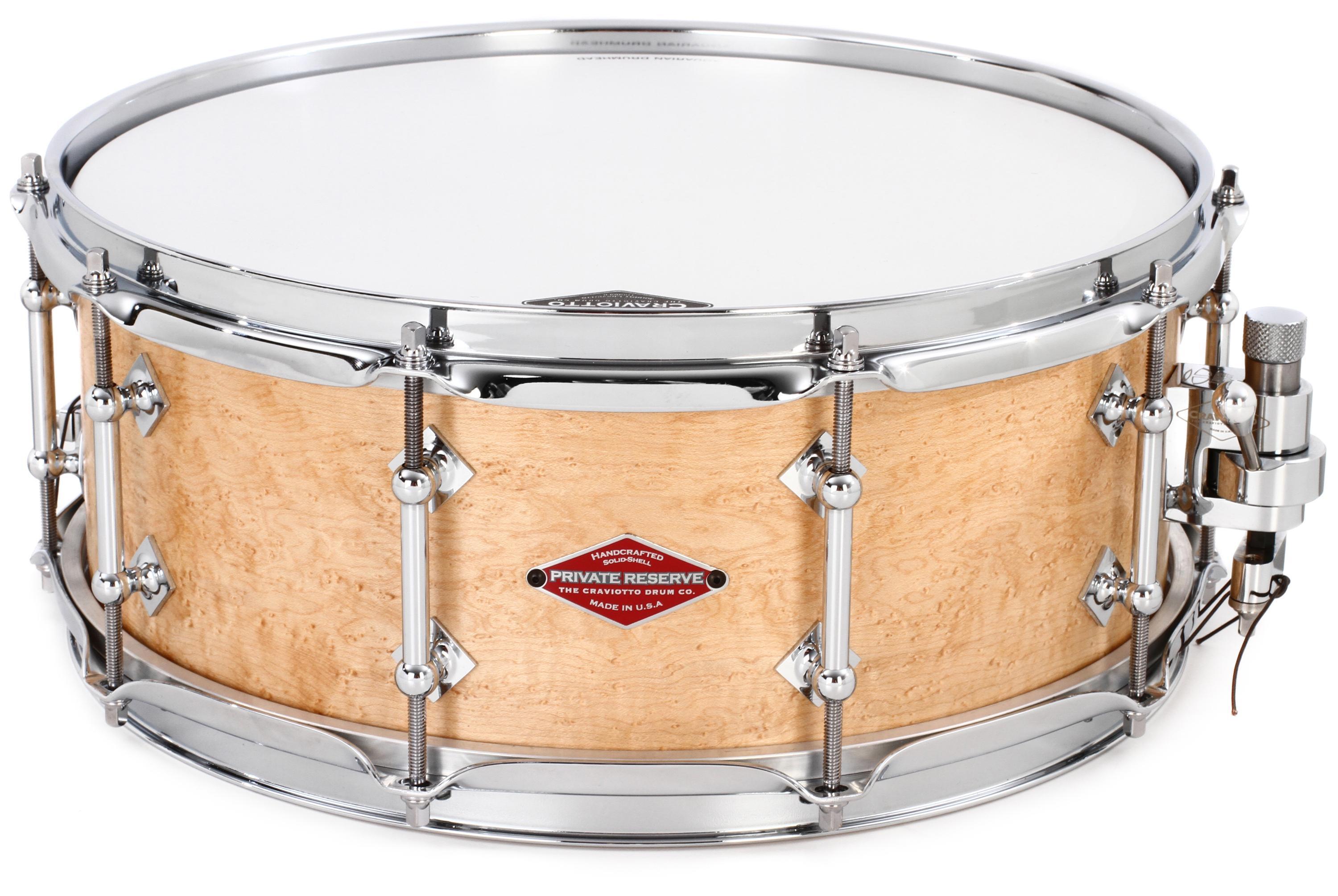 Craviotto Private Reserve Snare Drum - 5.5 inch x-14 inch, Birdseye Maple