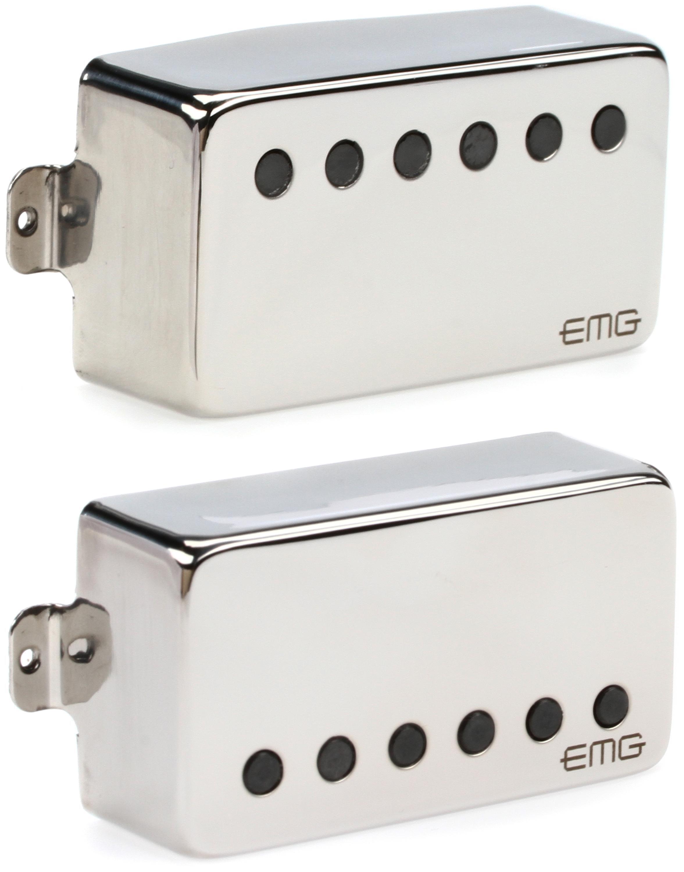 EMG Dual Mode 57/66 Humbucker 2-piece Pickup Set - Chrome | Sweetwater