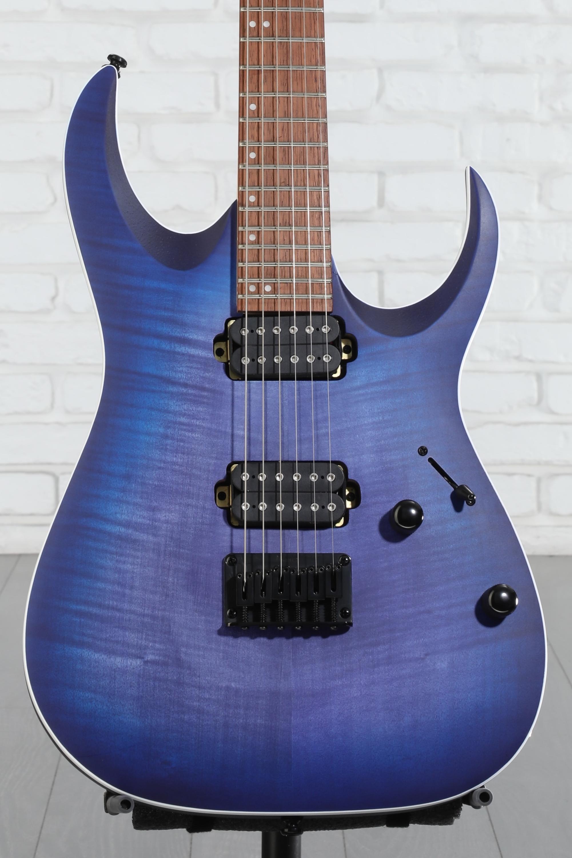 Ibanez RGA42FM - Blue Lagoon Burst Flat Reviews | Sweetwater