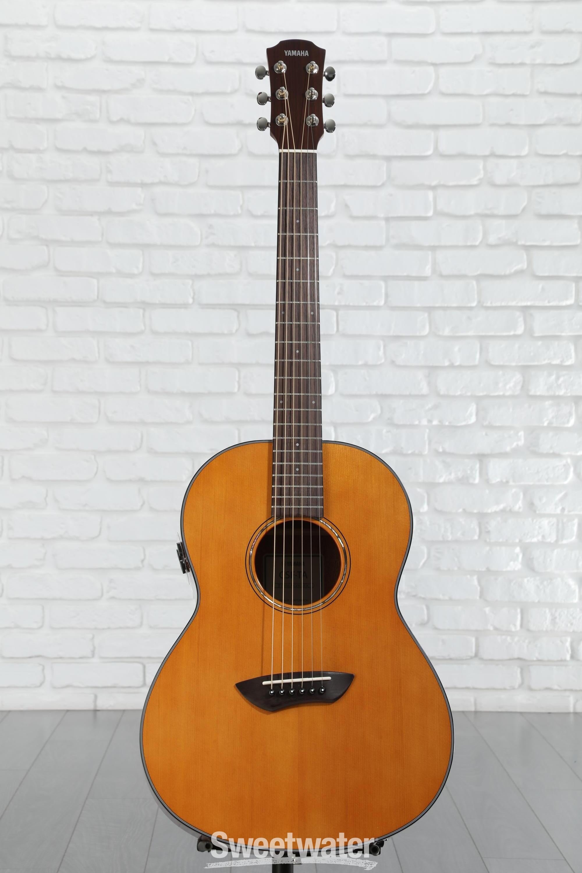 Yamaha CSF-TA TransAcoustic Parlor Guitar - Vintage Natural