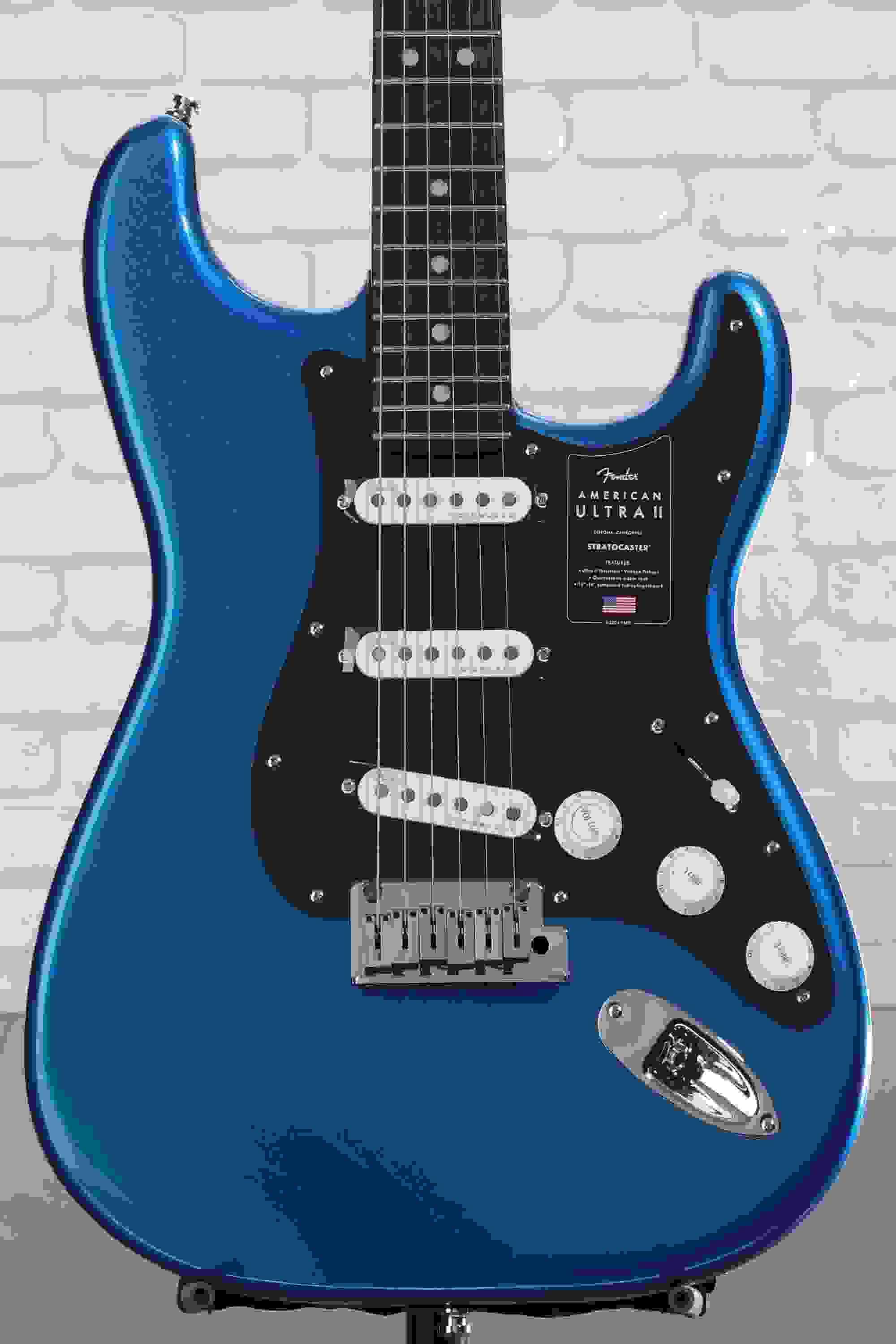 Fender American Ultra II Stratocaster Electric Guitar - Noble Blue, Ebony Fingerboard