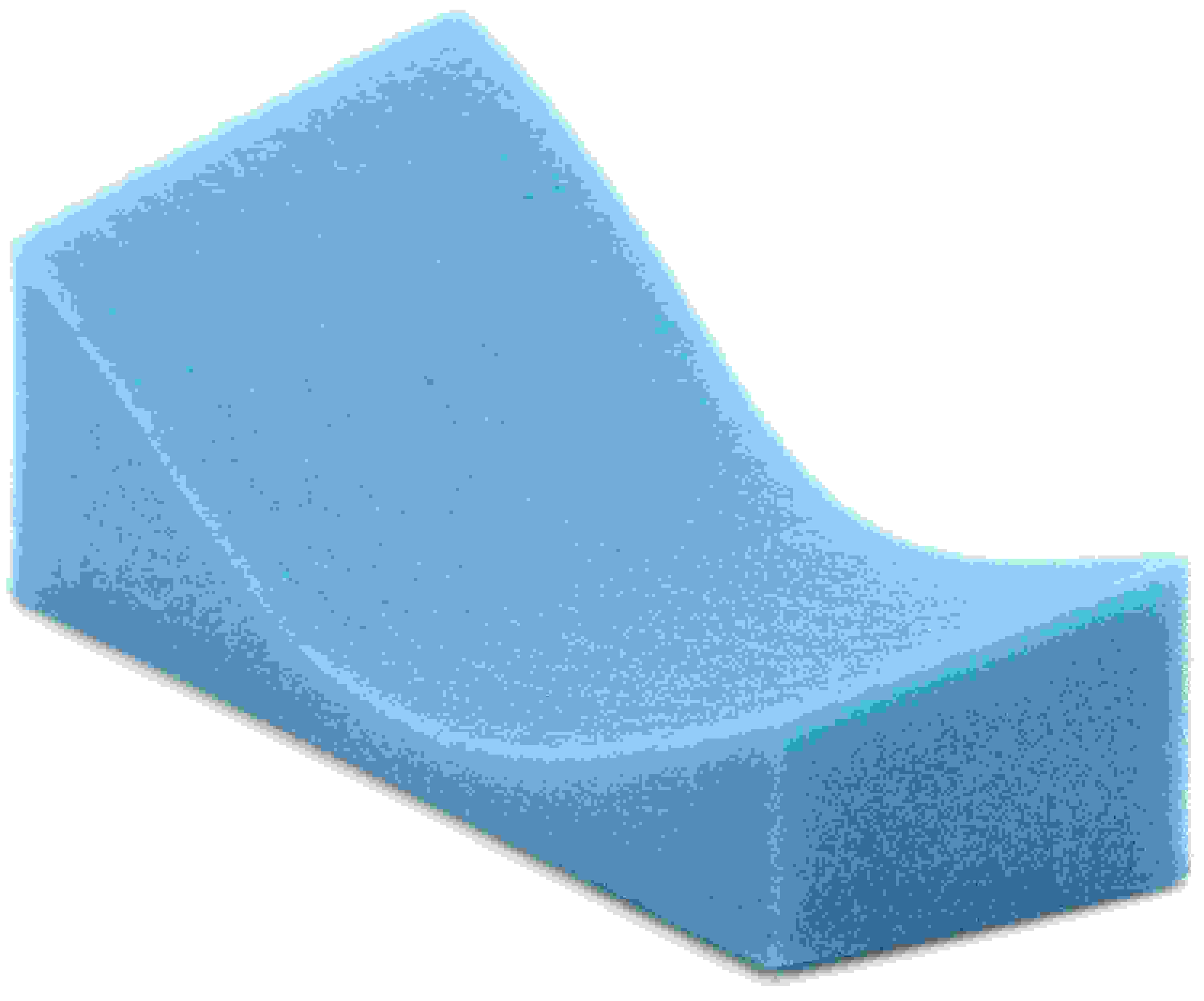 PolyPad Violin/Viola Shoulder Pad - Medium, Blue