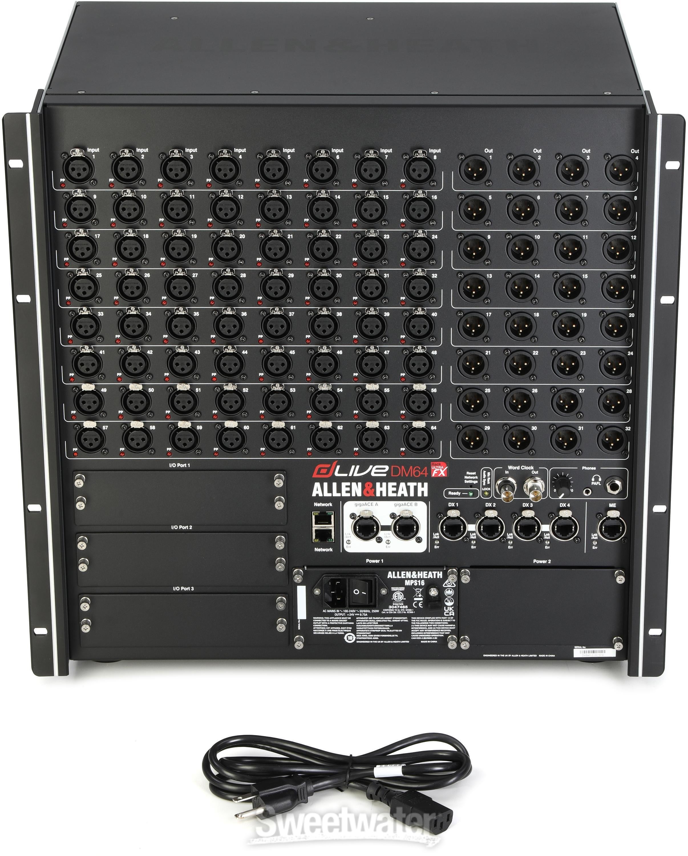 uuumixページ Allen & Heath dLive DM64 UFX MixRack 64-input Digital Stage Box