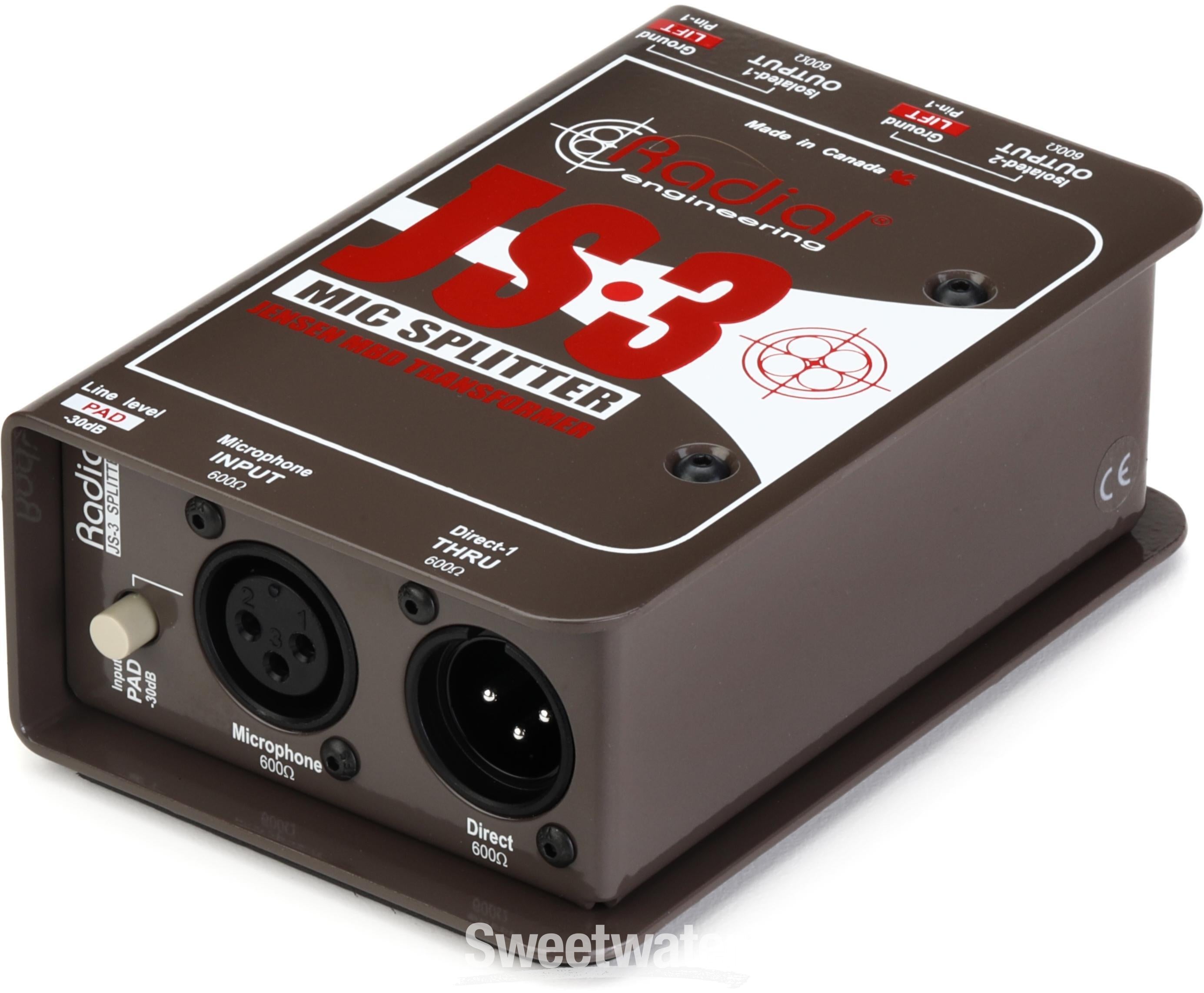 Radial JS3 Passive Microphone Splitter | Sweetwater