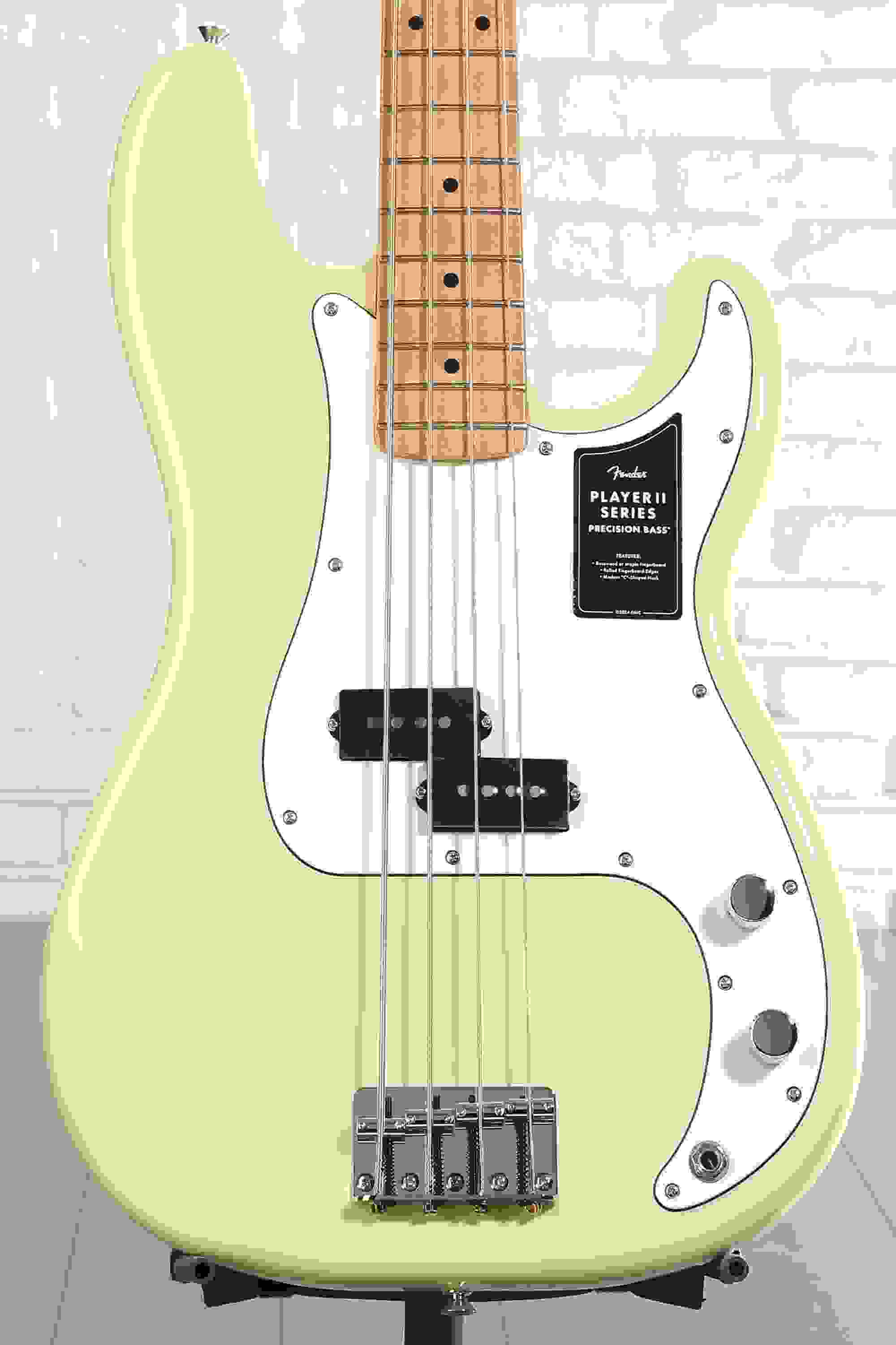 Fender Player II Precision Bass - Hialeah Yellow with Maple Fingerboard