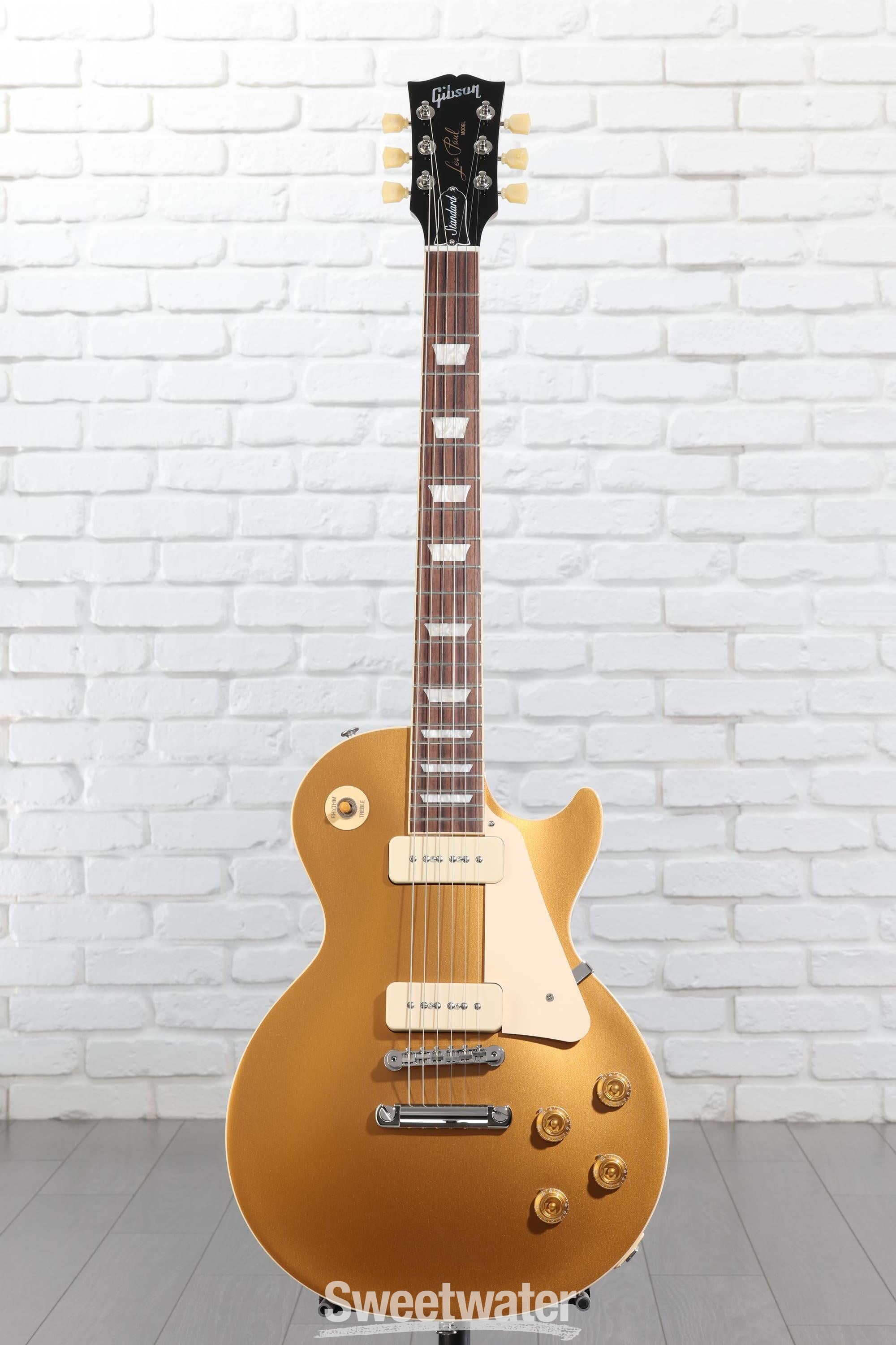 ギター Les Paul Standard 50s P-90 Gold Top Gibson Les Paul Standard '50s P90 Electric Guitar - Gold Top