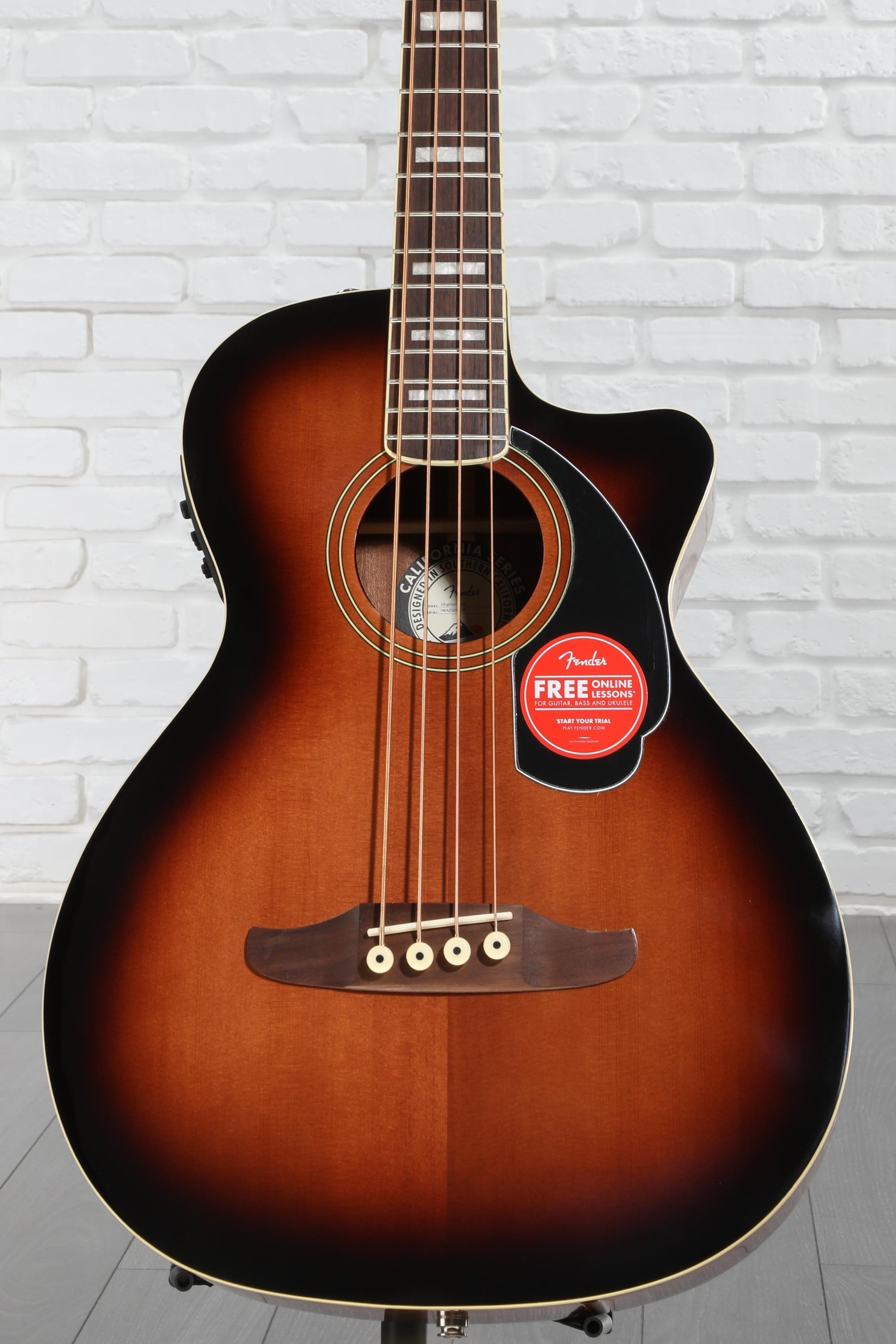 Fender Kingman Acoustic-electric Bass - Shaded Edge Burst