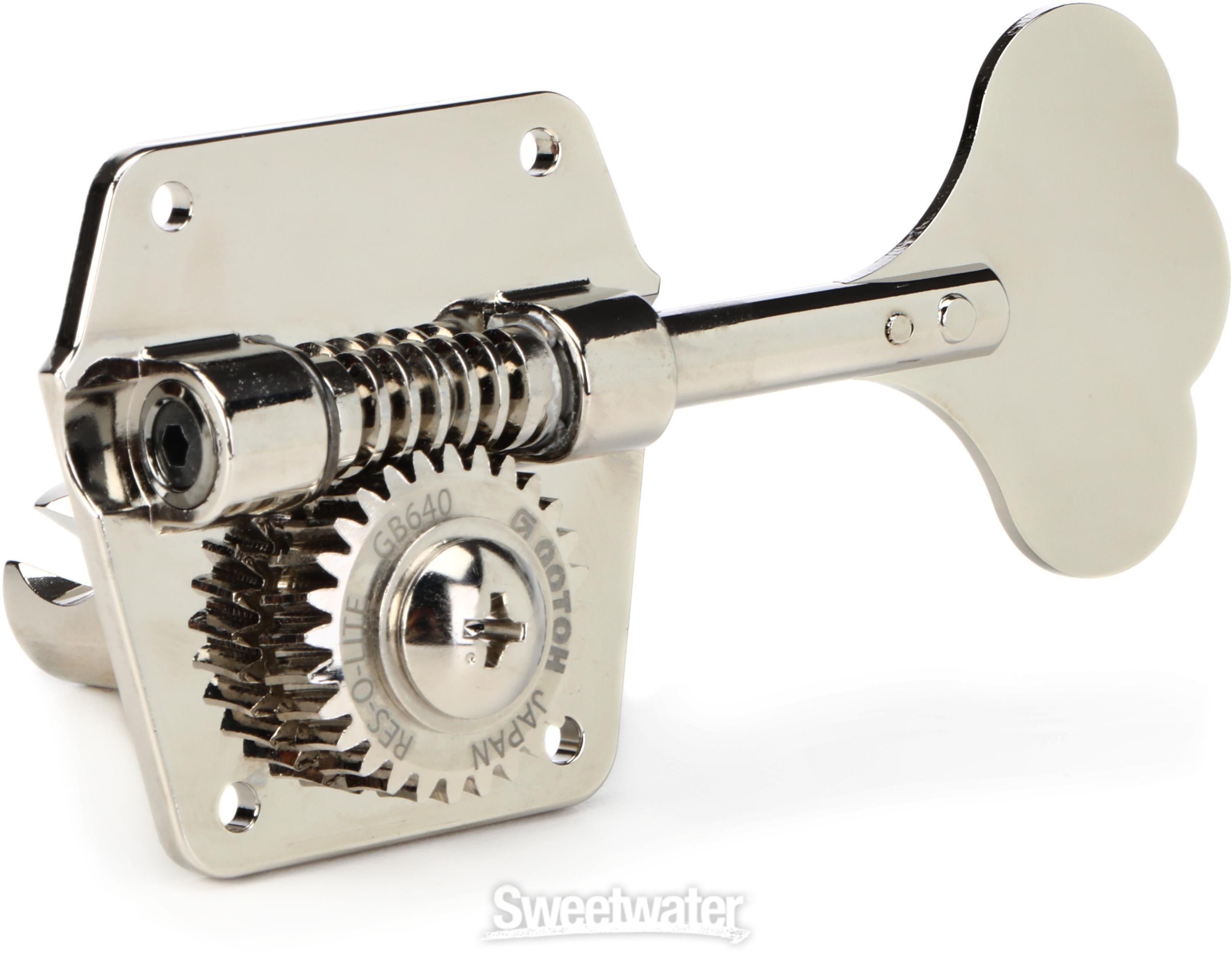 Gotoh GB640 Res-o-lite Bass Tuners - 4 In-line Right-handed