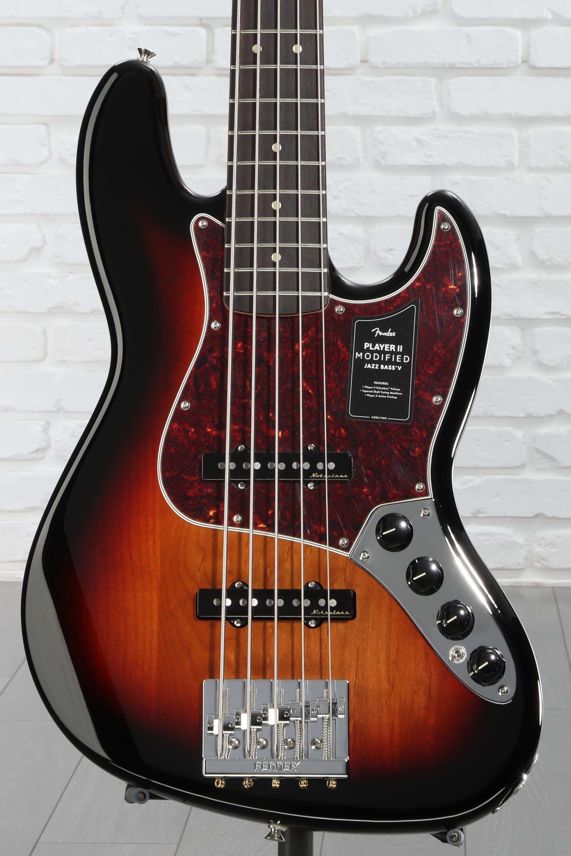 ベース Fender Player Jazz Bass Mod. Fender Player II Modified Jazz Bass V MN Olympic Pearl | USA