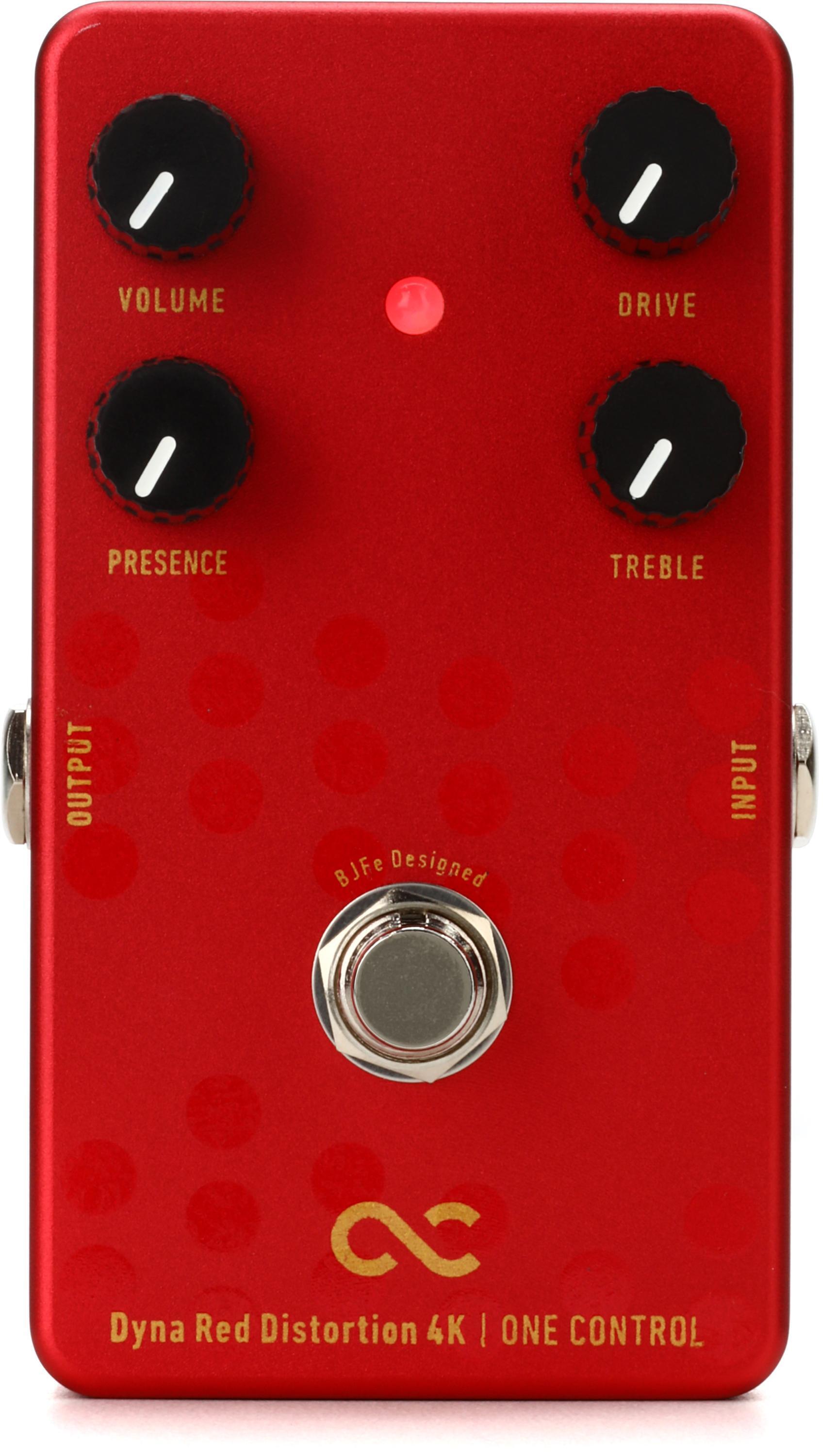 One Control Dyna Red Distortion 4K Pedal | Sweetwater