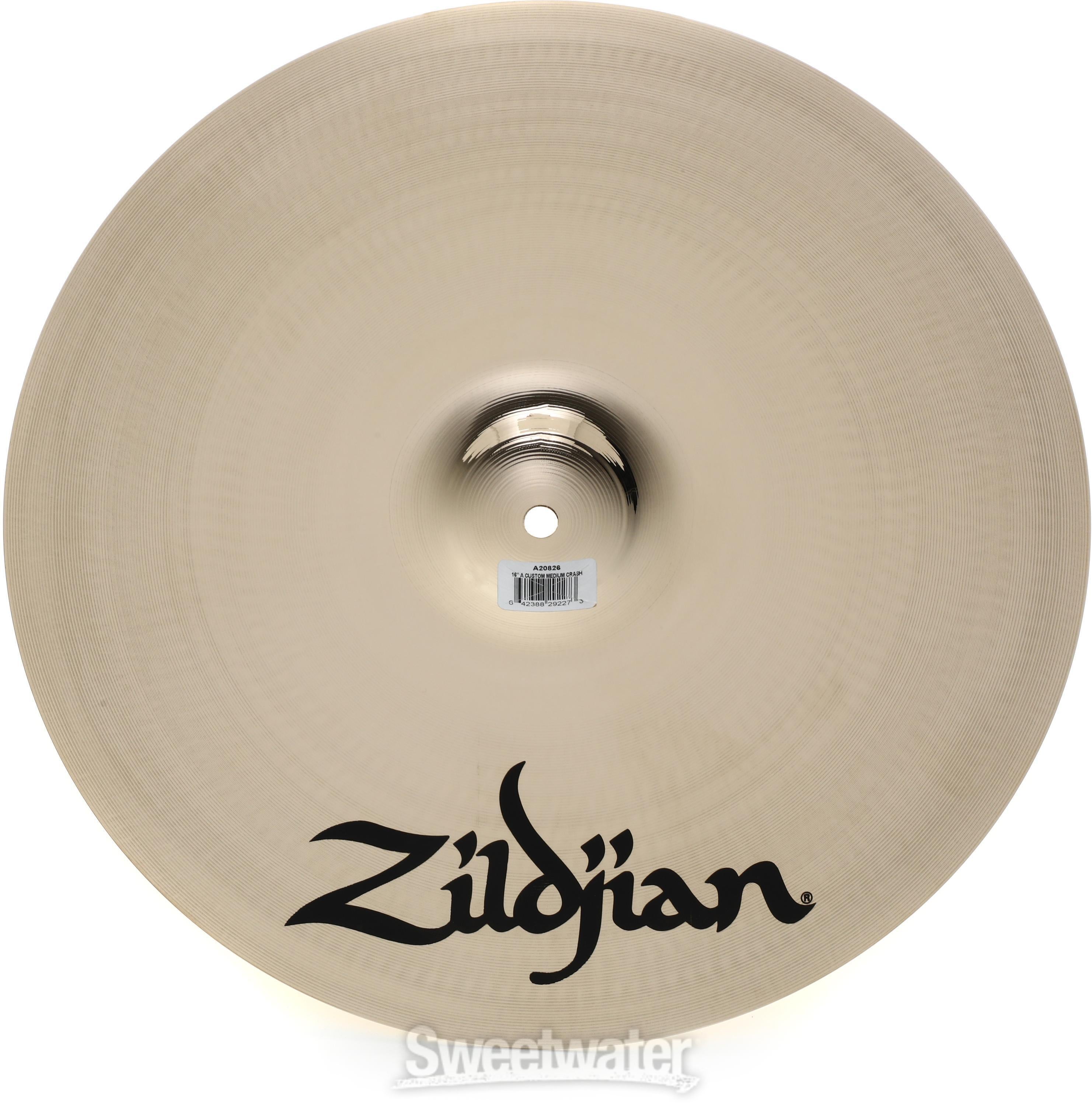 zildjian ジルジャン Aカスタム medium crash 16” A Custom Medium Crashes – Zildjian
