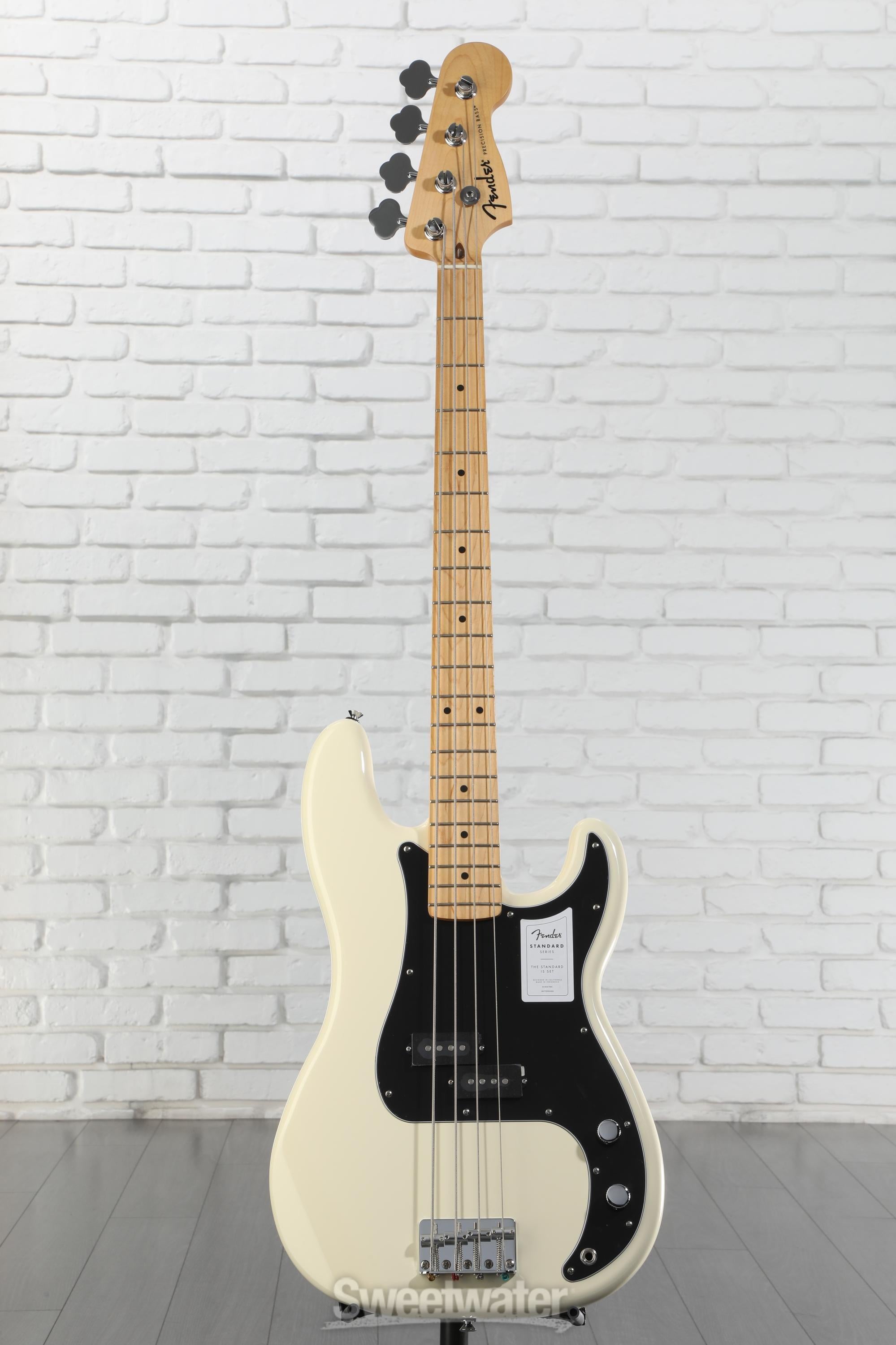 Fender Standard Precision Bass - Olympic White | Sweetwater