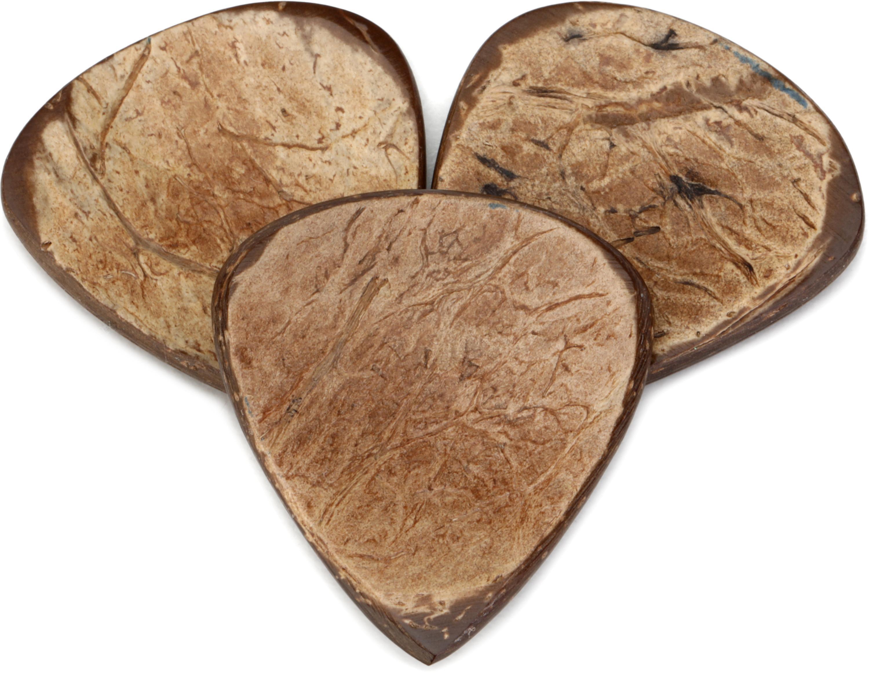Photo of Clayton Exotics Coconut Shell Guitar Picks - 3-pack