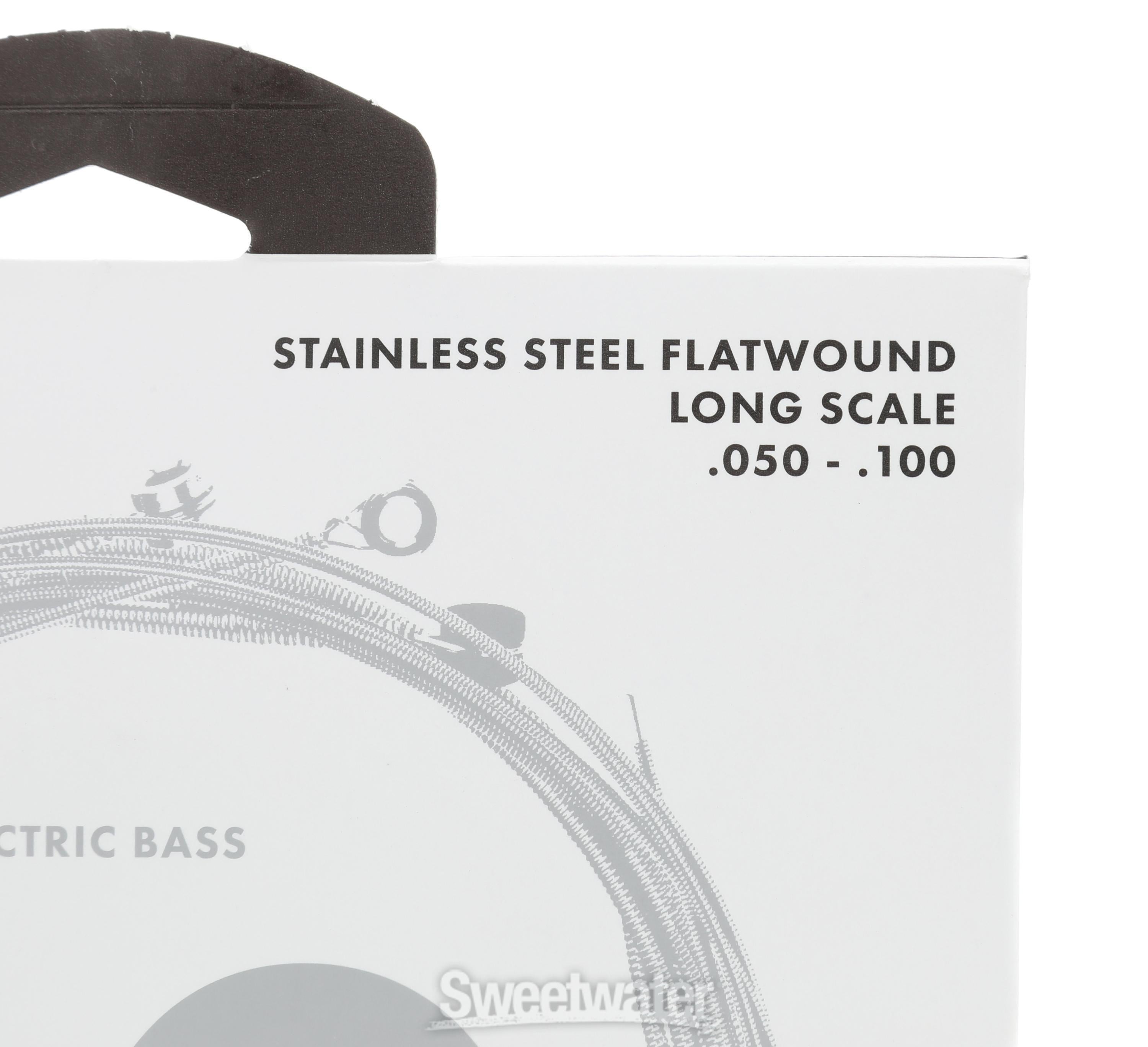 Fender 9050ML Stainless Steel Flatwound Bass Guitar Strings .050