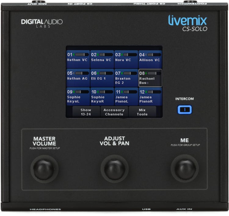 Digital Audio Labs LiveMix CS-SOLO Personal Monitor Mixer (3-pack) Bundle