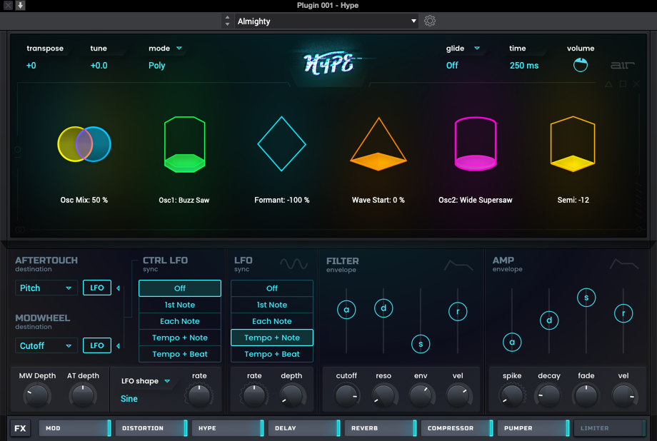 Photo of AIR Hype Hybrid Synthesizer Plug-in