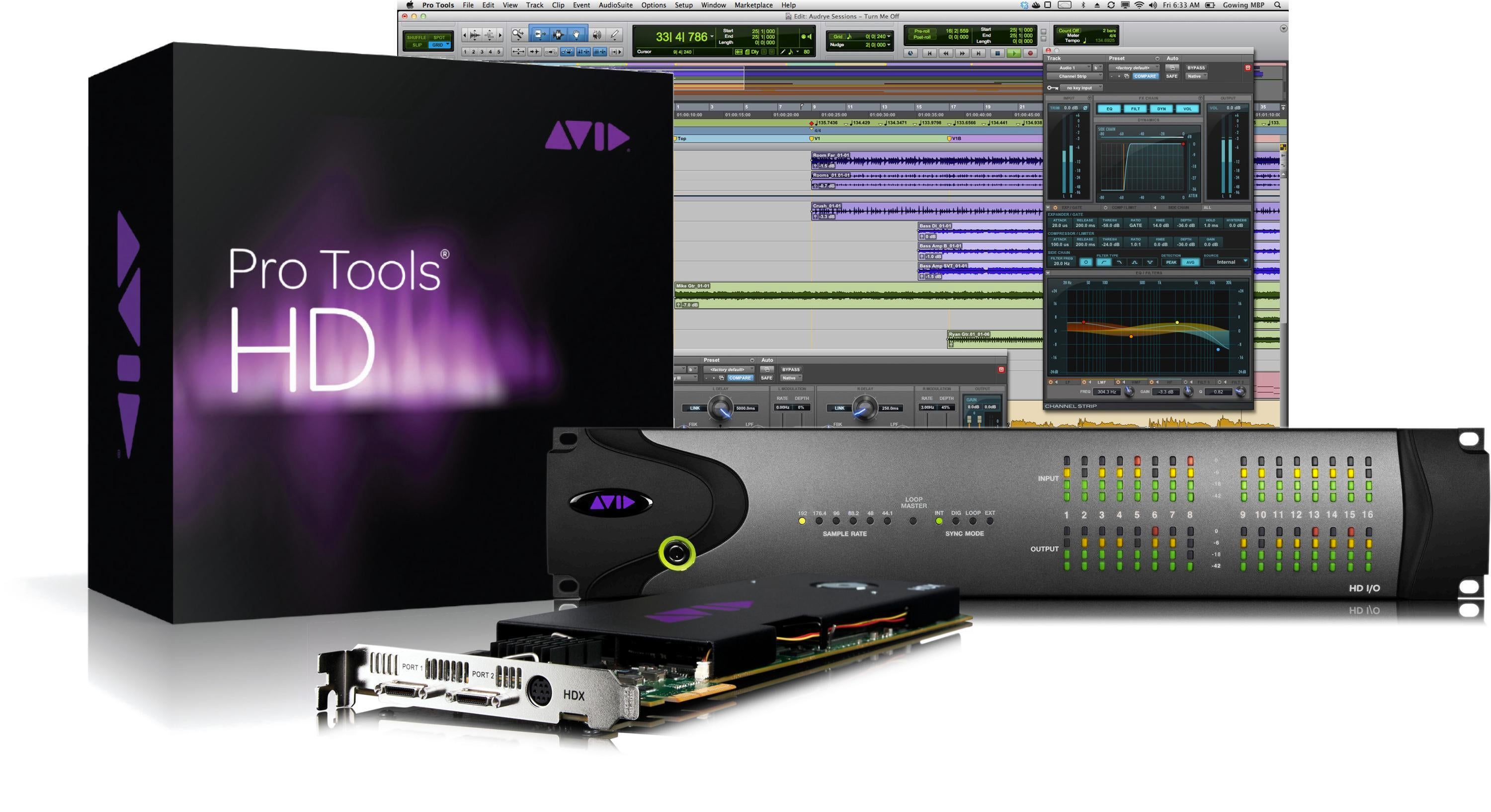 AVID HD I/O 8x8x8 ・Pro Tools HD・オーディオ・インターフェースの、アナログI/OとデジタルI/Oのバランスに優れた AVID 8x8x8 HD 192khz Avid HD I⁄O 8x8x8 - Pro Tools HD Series Audio Interface