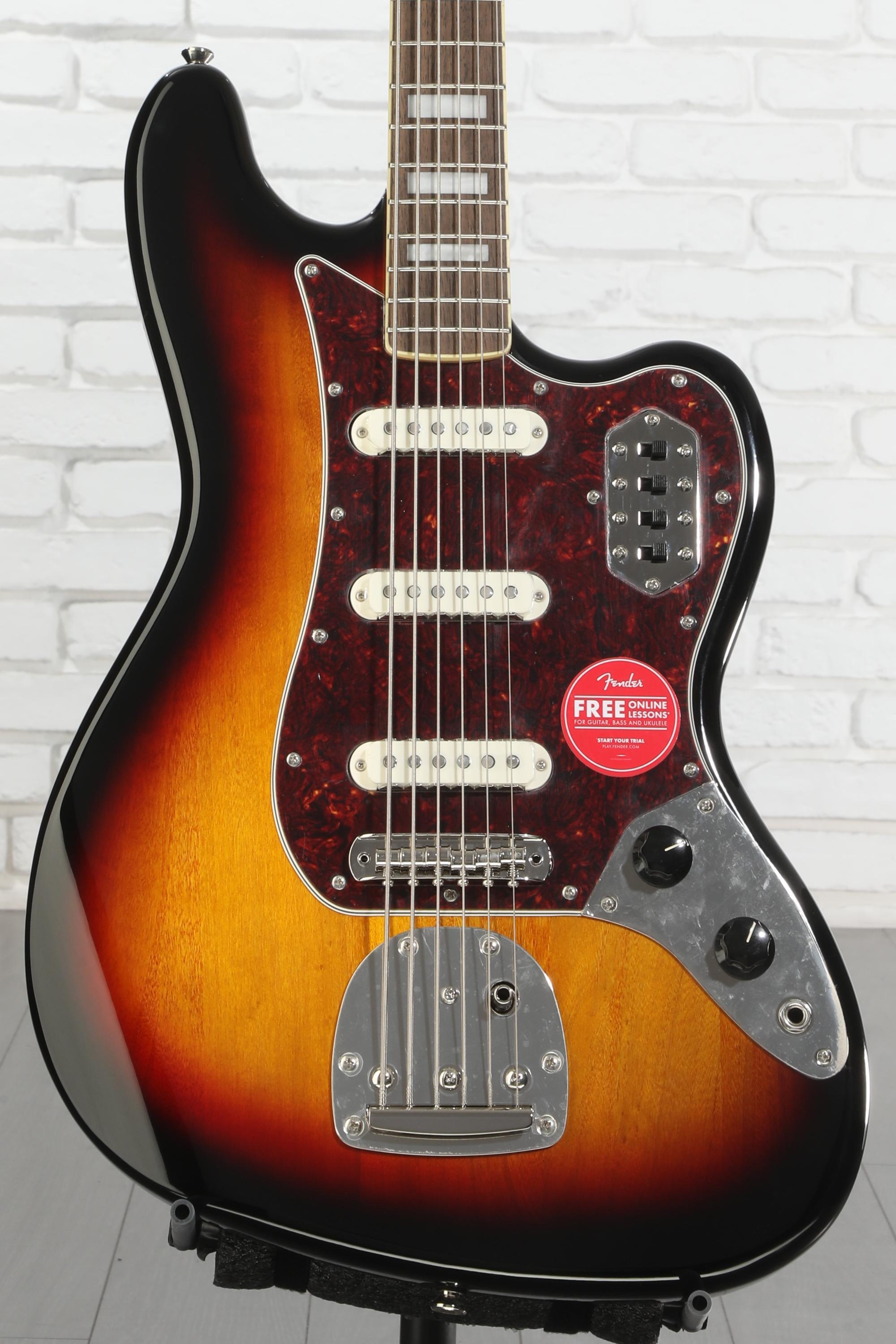 Squier Classic Vibe Bass VI Guitar - 3-tone Sunburst | Sweetwater