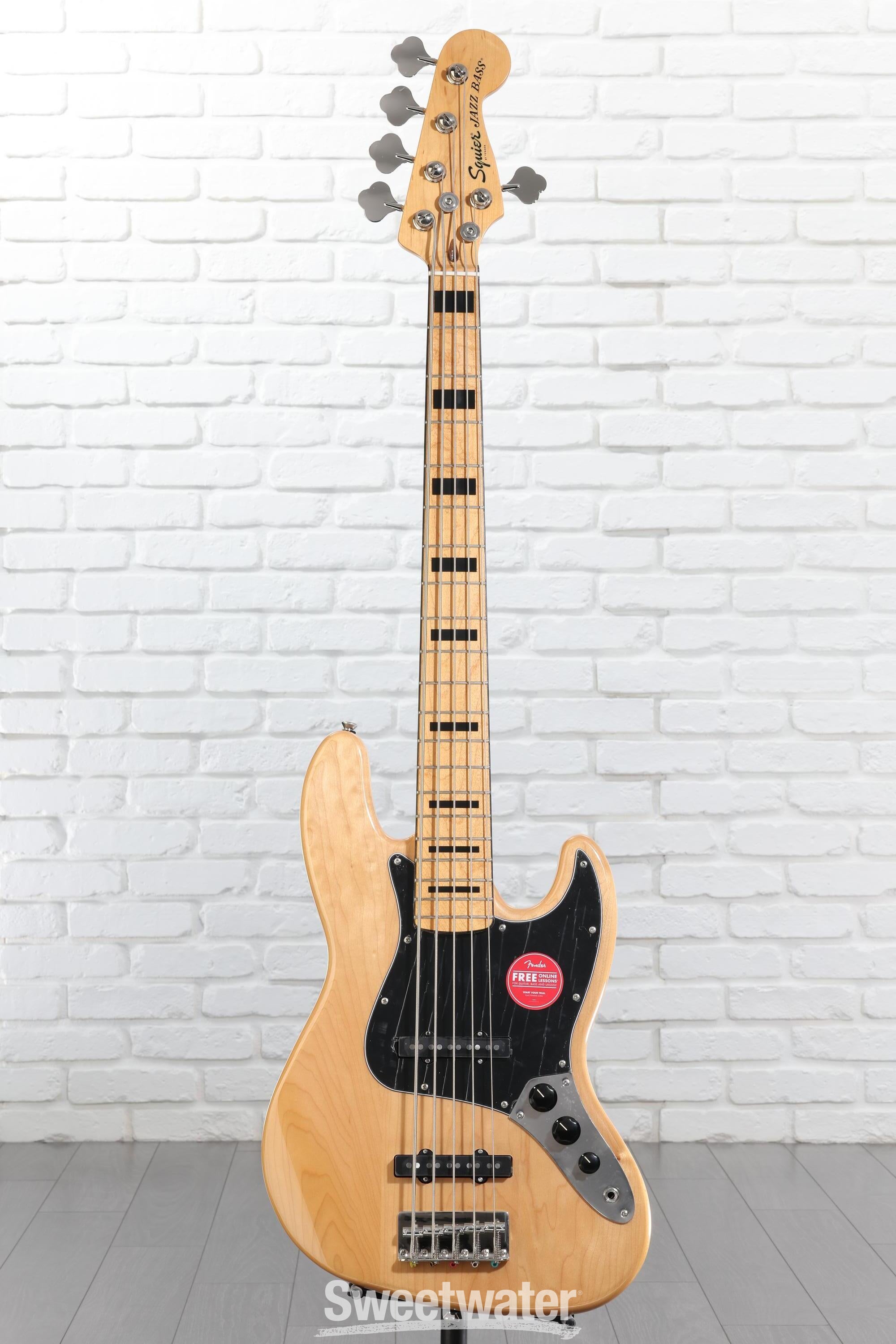 Squier Classic Vibe '70s Jazz Bass V - Natural with Maple