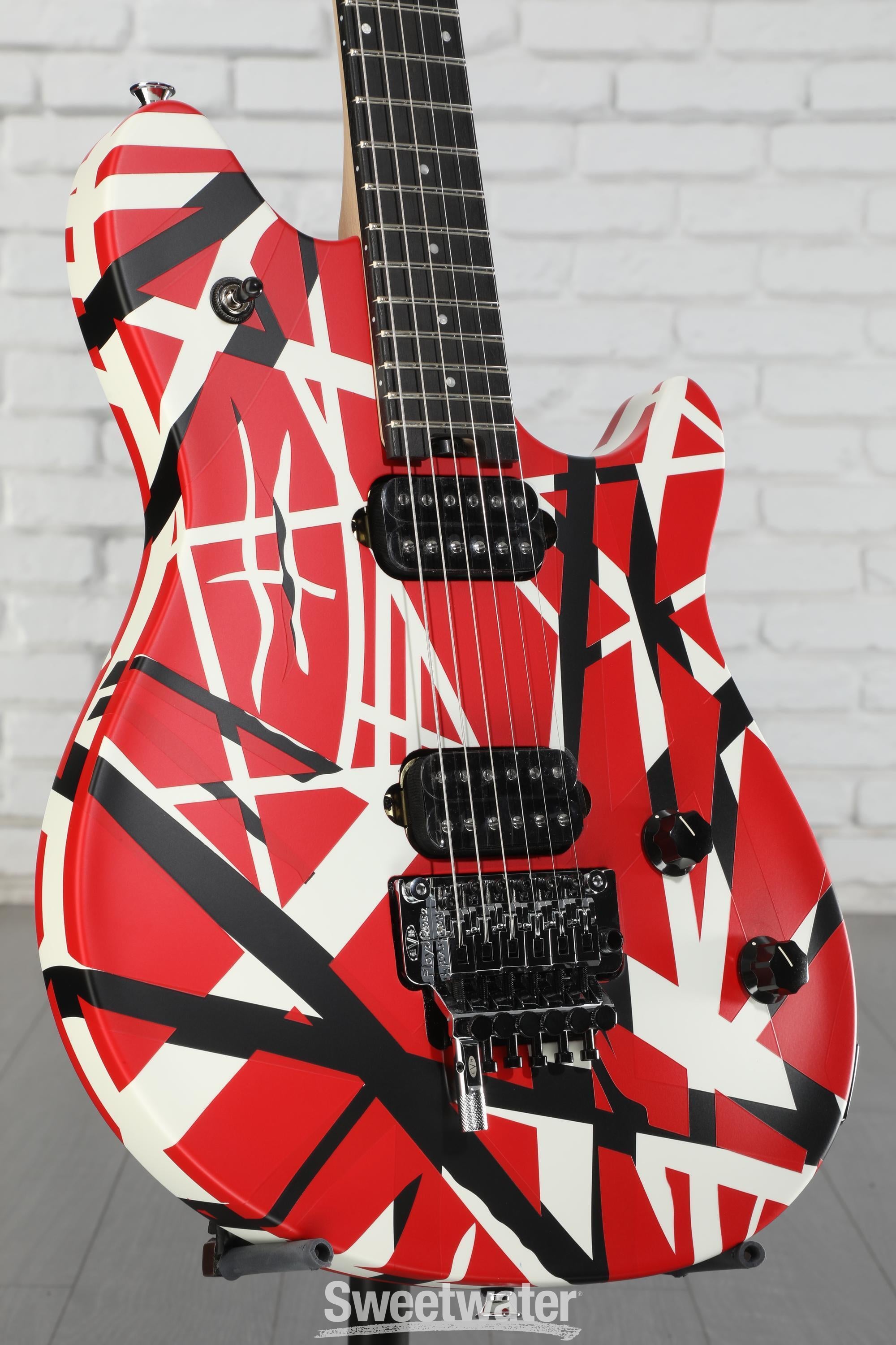 EVH Wolfgang Special Electric Guitar - Satin Striped Red/White