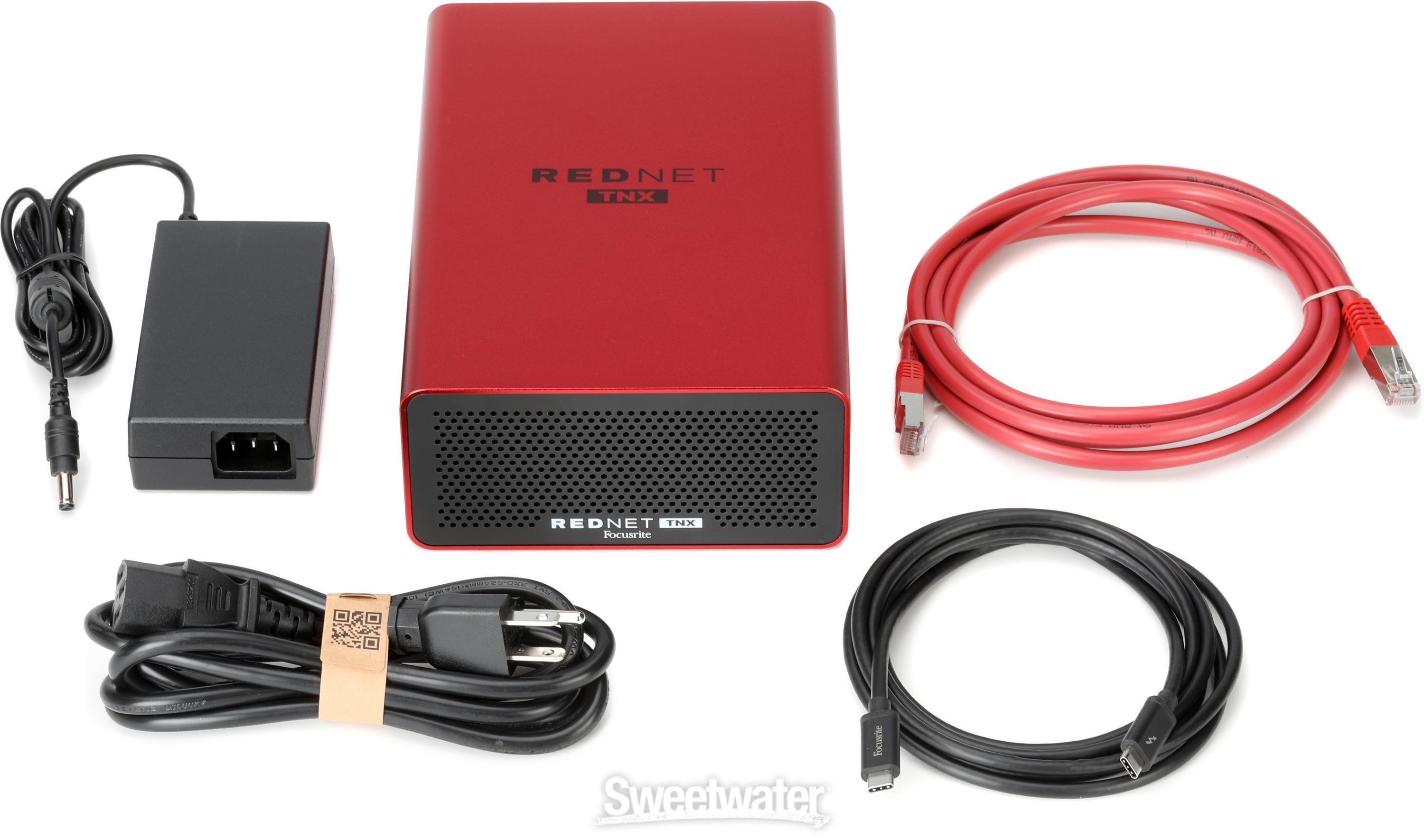 channels thunderbolt 6.5フィシュ Focusrite RedNet TNX Dante/Thunderbolt Network Audio