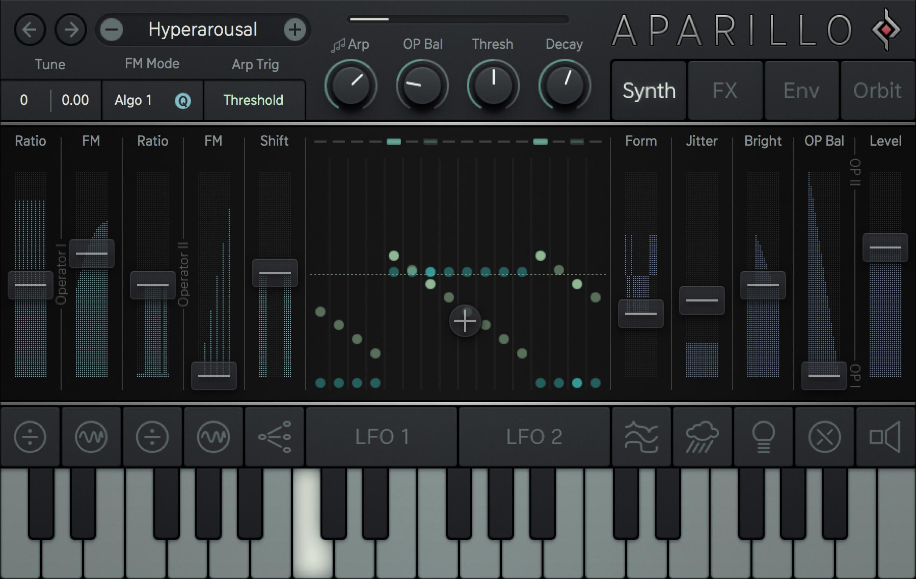 Photo of Sugar Bytes Aparillo Advanced 16-voice FM Synthesizer Software